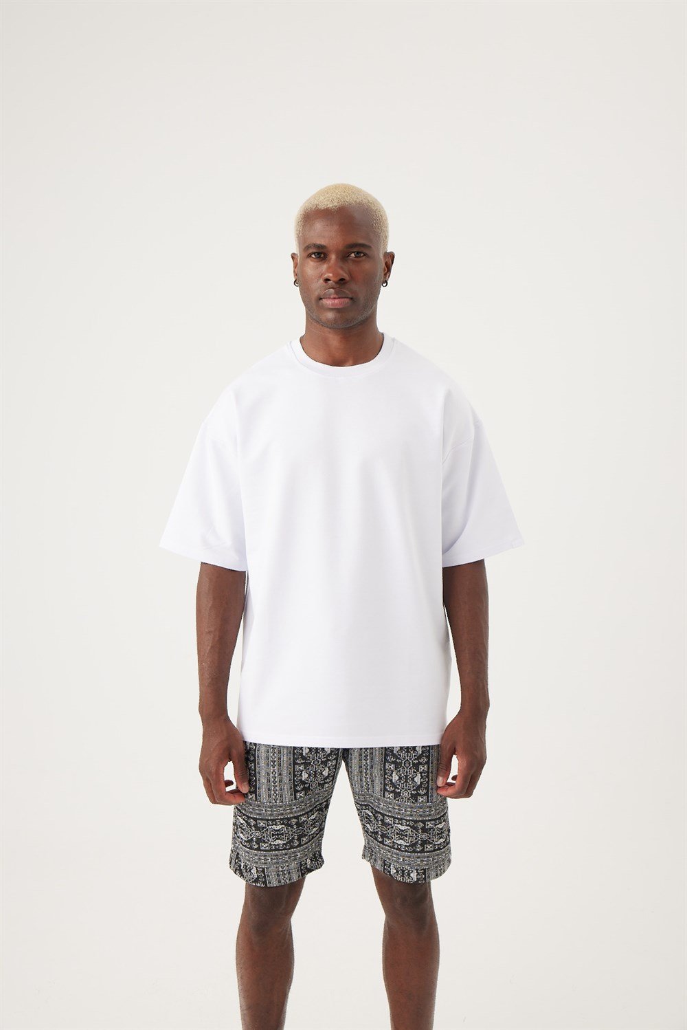 Erkek gothamVibes X Babala Oversize Beyaz T-Shirt - 06
