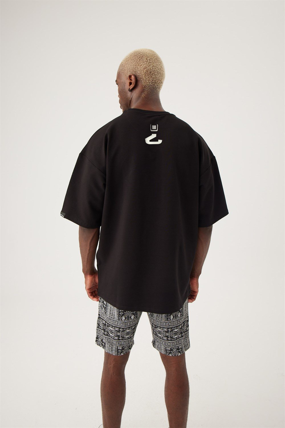 Erkek gothamVibes X Babala Oversize Siyah T-Shirt - 03