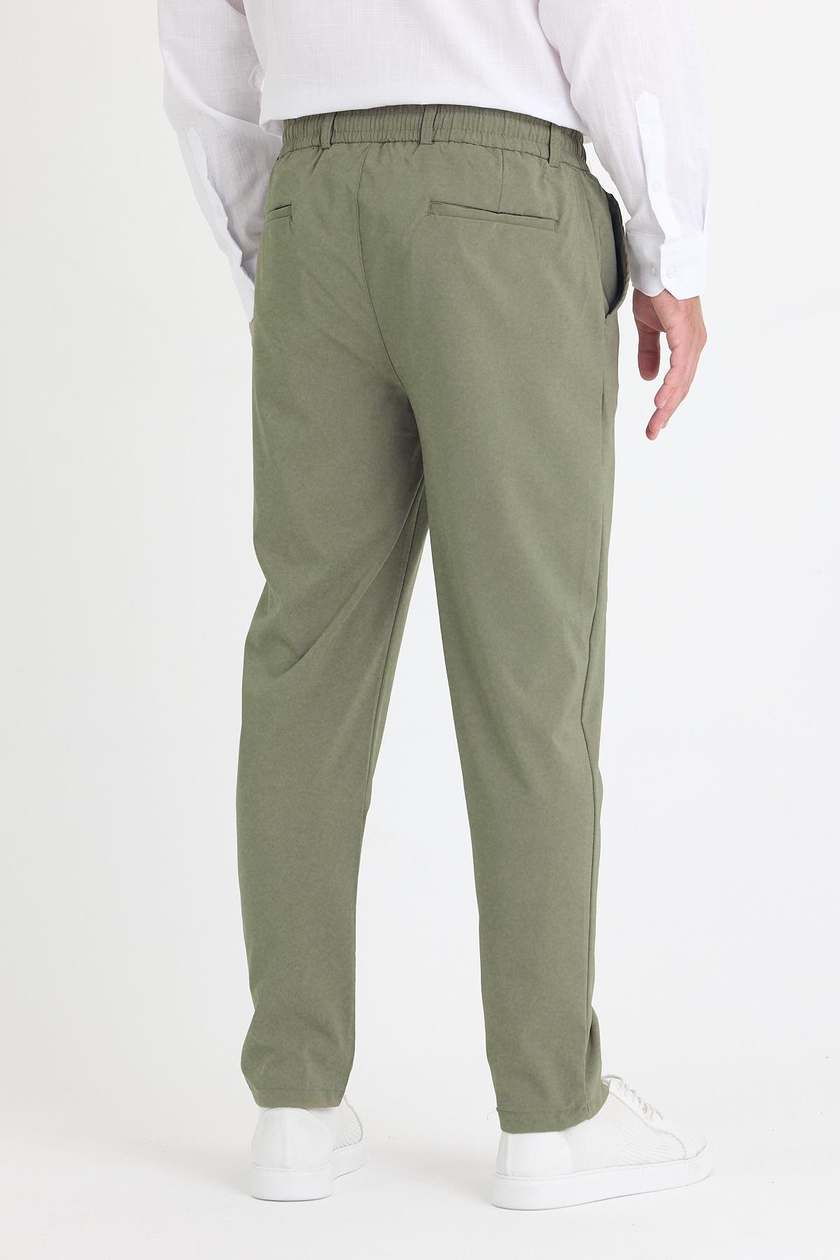 Erkek Haki Jogger Kumaş Pantolon