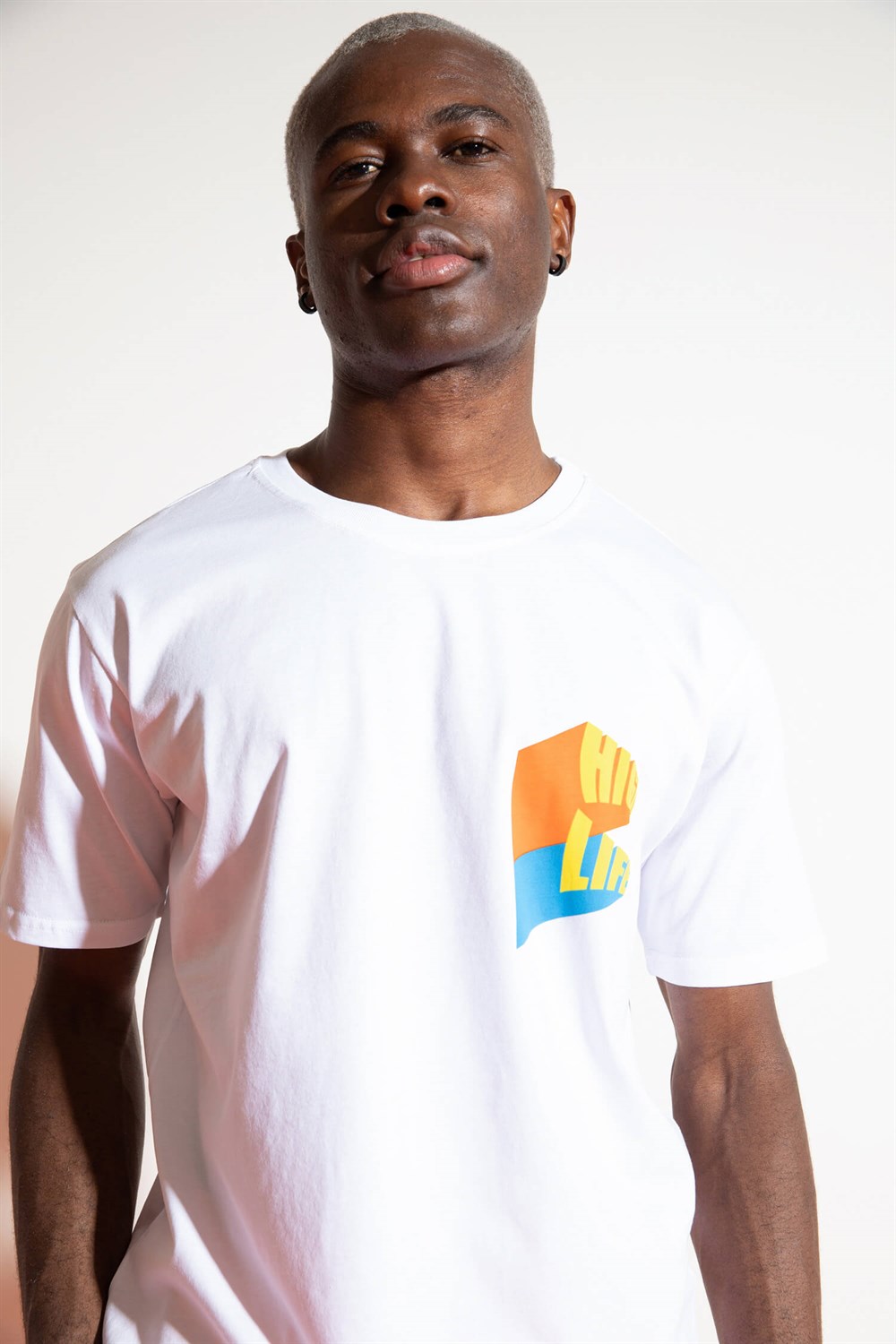 Erkek High Life Beyaz T-Shirt