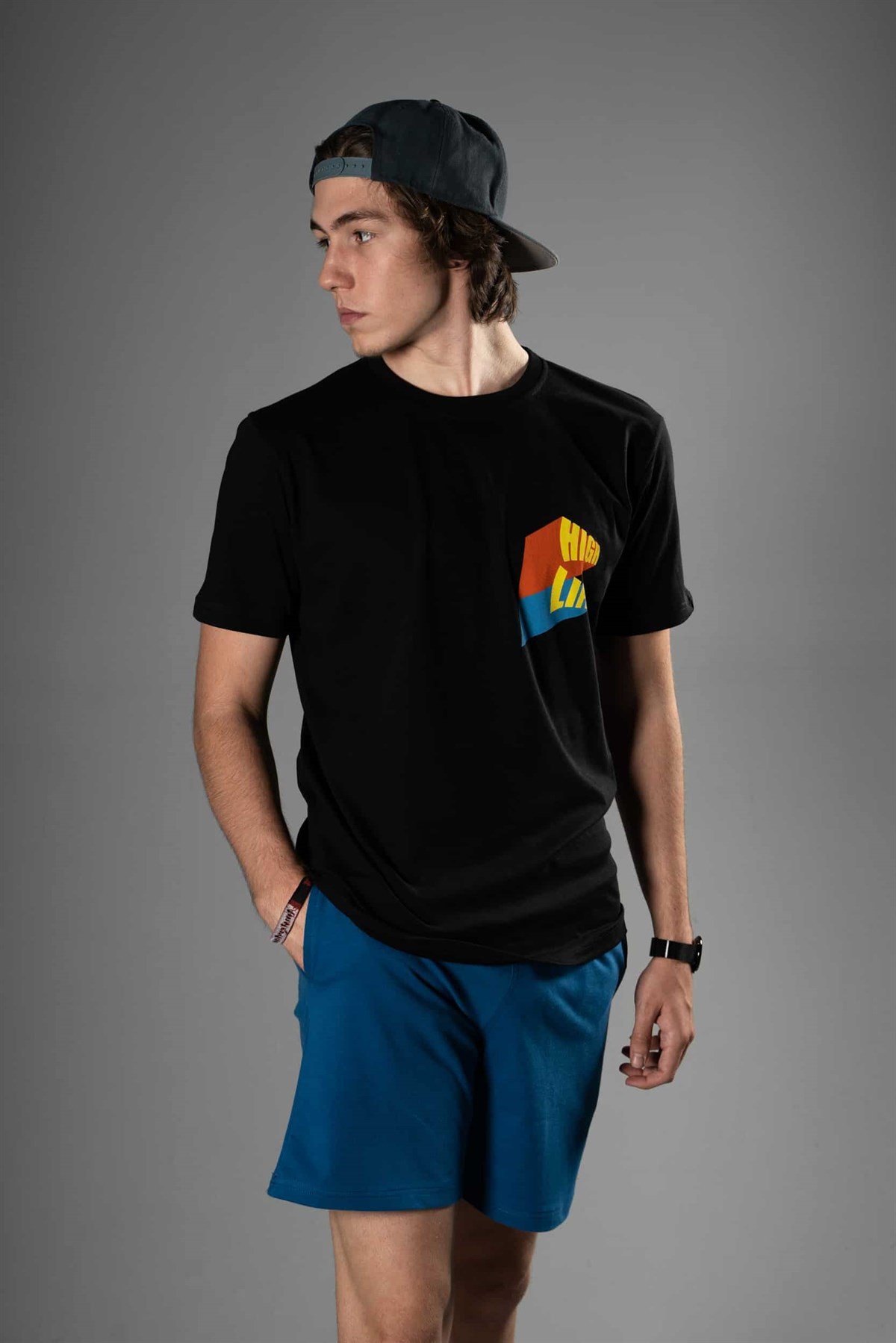 Erkek High Life Siyah T-Shirt