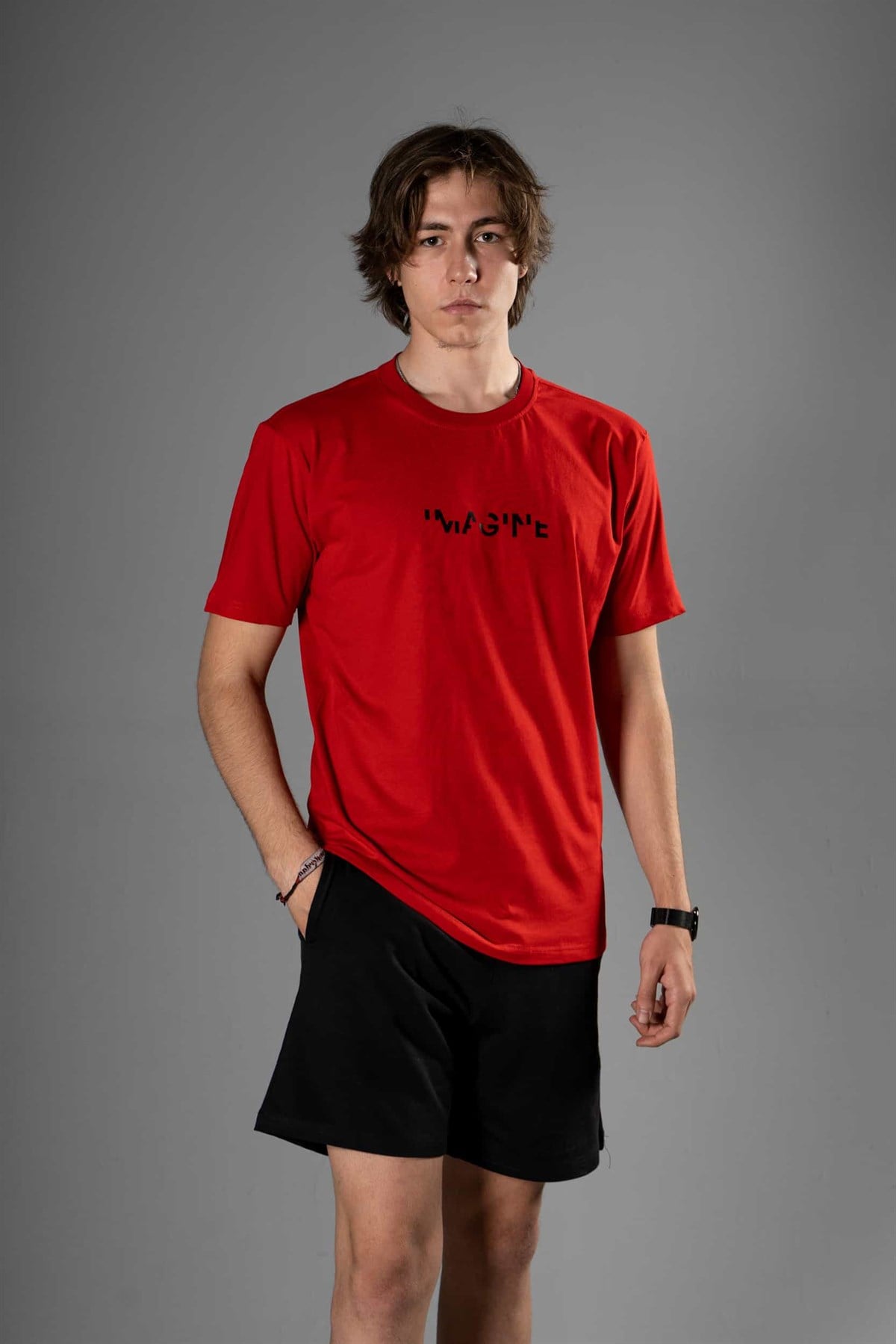Erkek Imagine Kırmızı T-Shirt