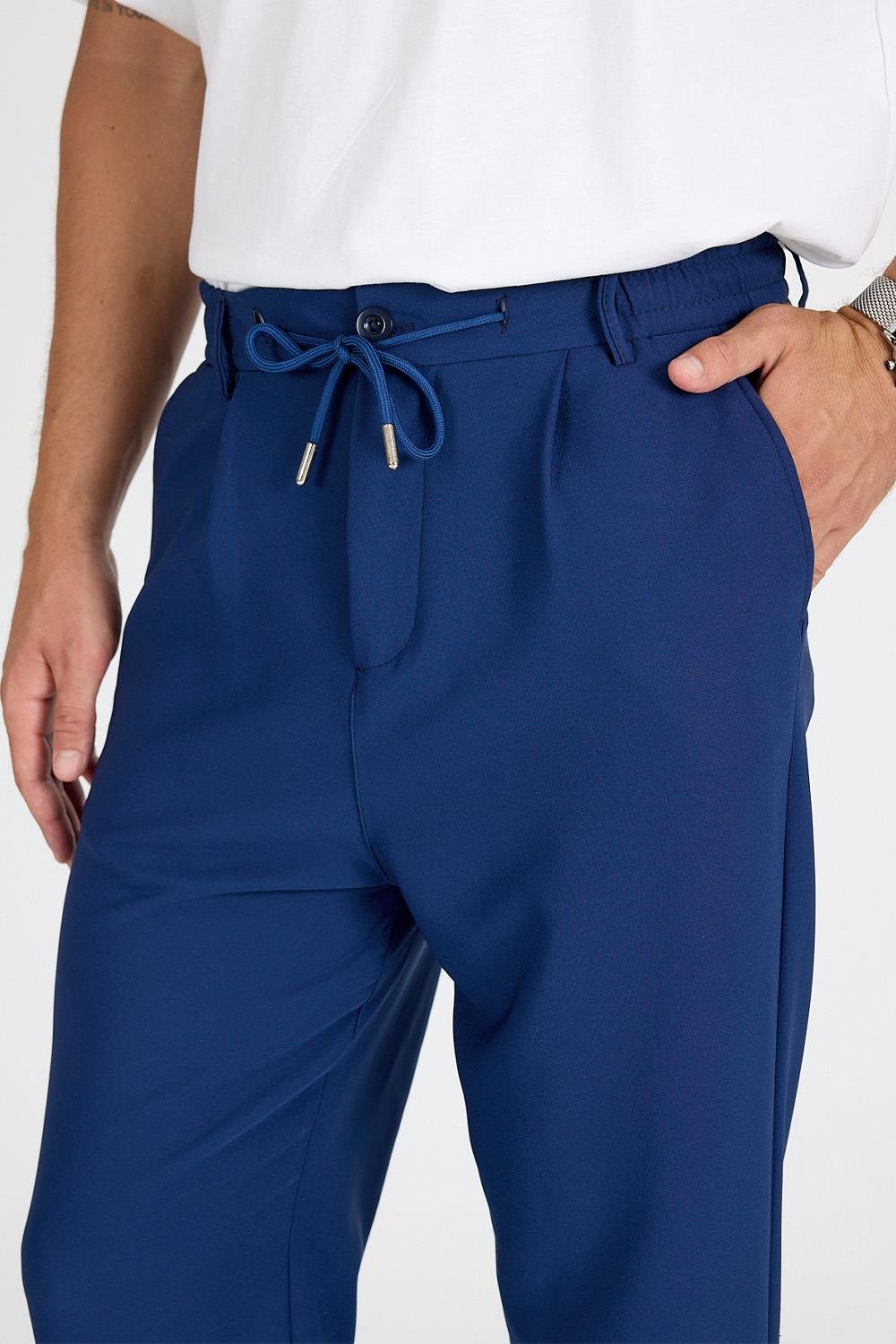 Erkek Lacivert Baggy Pantolon