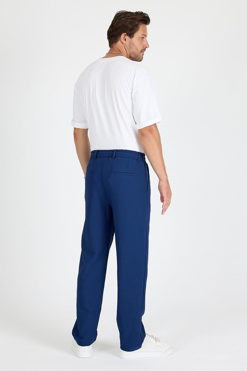 Erkek Lacivert Baggy Pantolon
