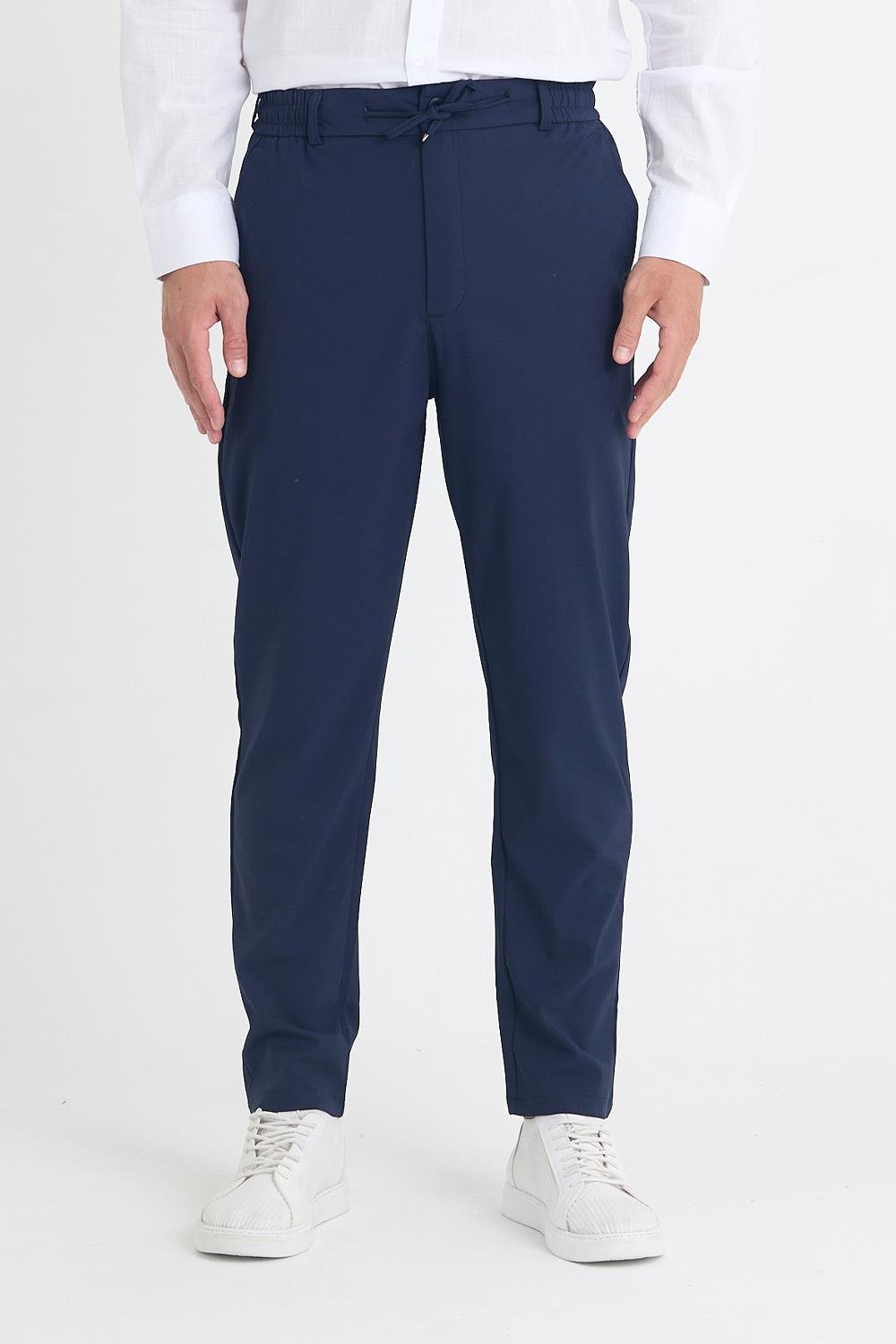 Erkek Lacivert Jogger Kumaş Pantolon