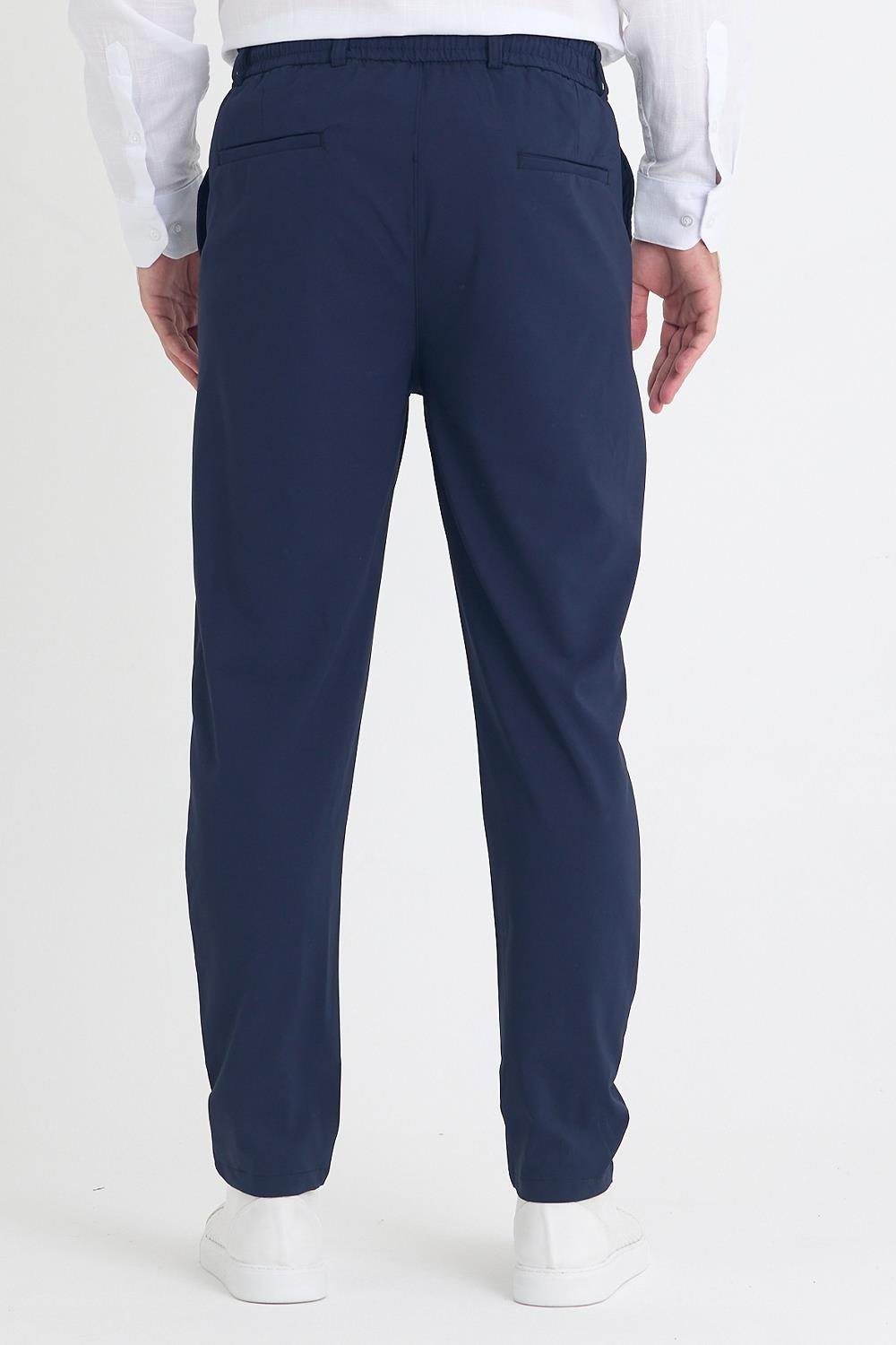 Erkek Lacivert Jogger Kumaş Pantolon