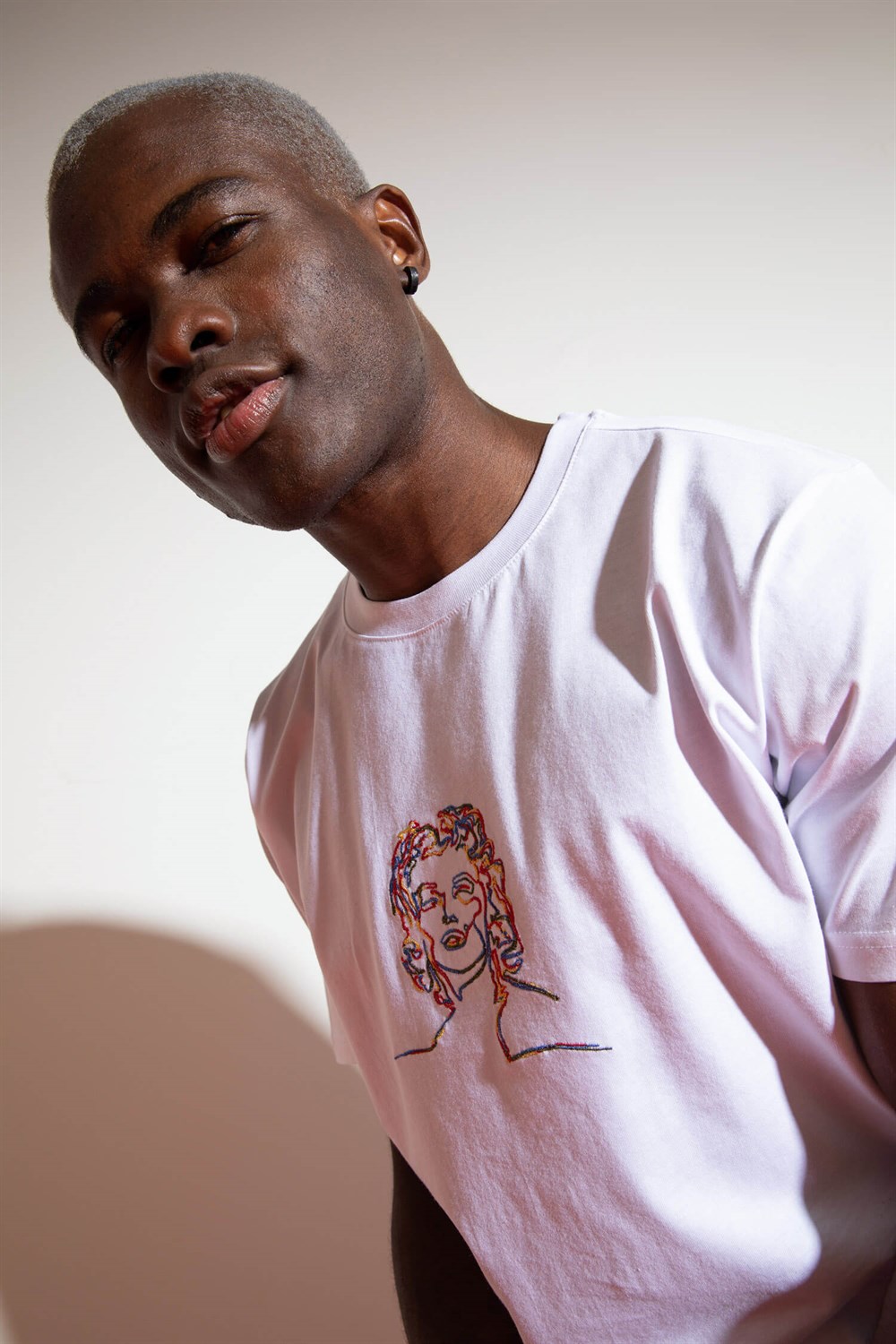 Erkek M.M. Beyaz T-Shirt
