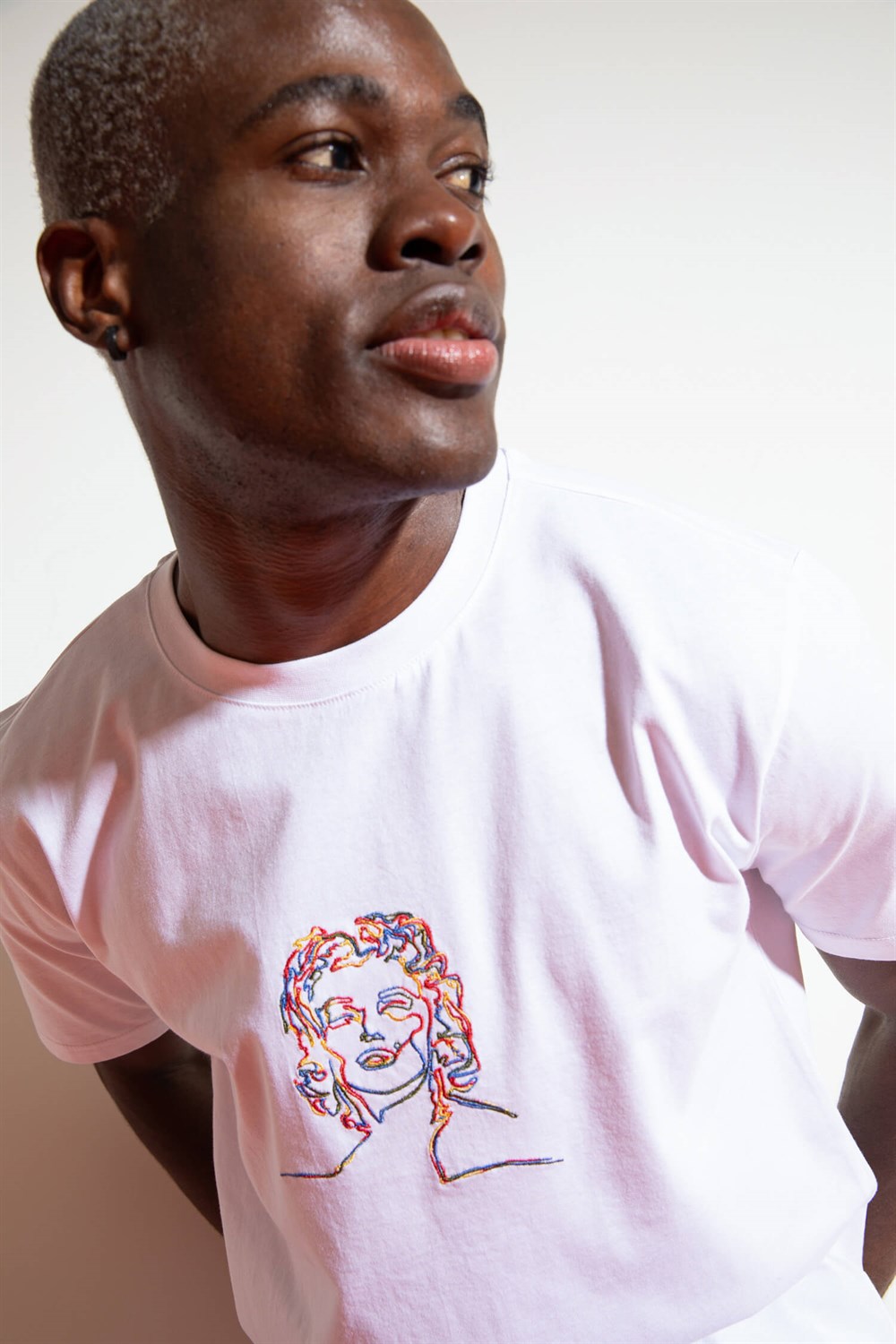Erkek M.M. Beyaz T-Shirt