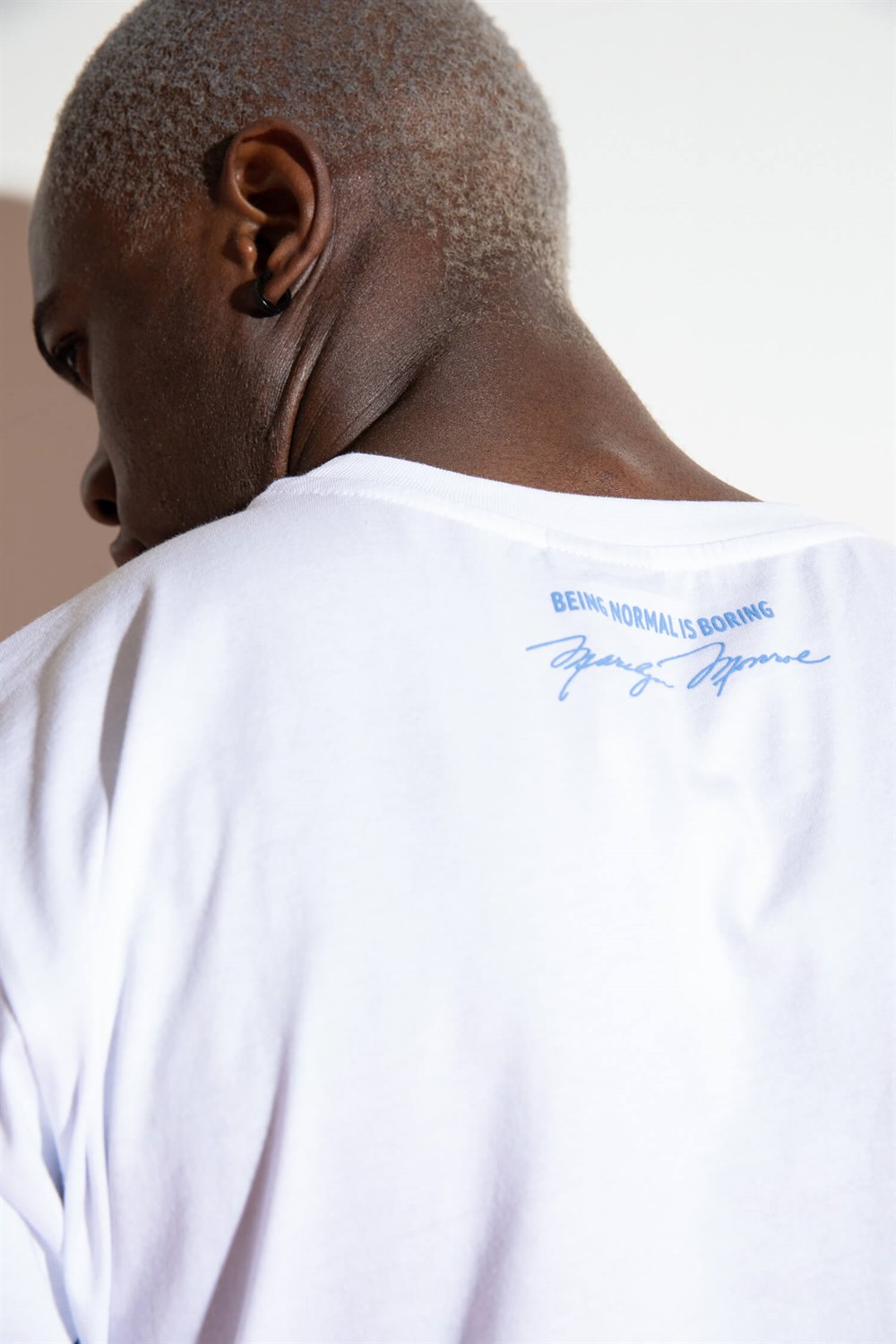 Erkek M.M. Beyaz T-Shirt