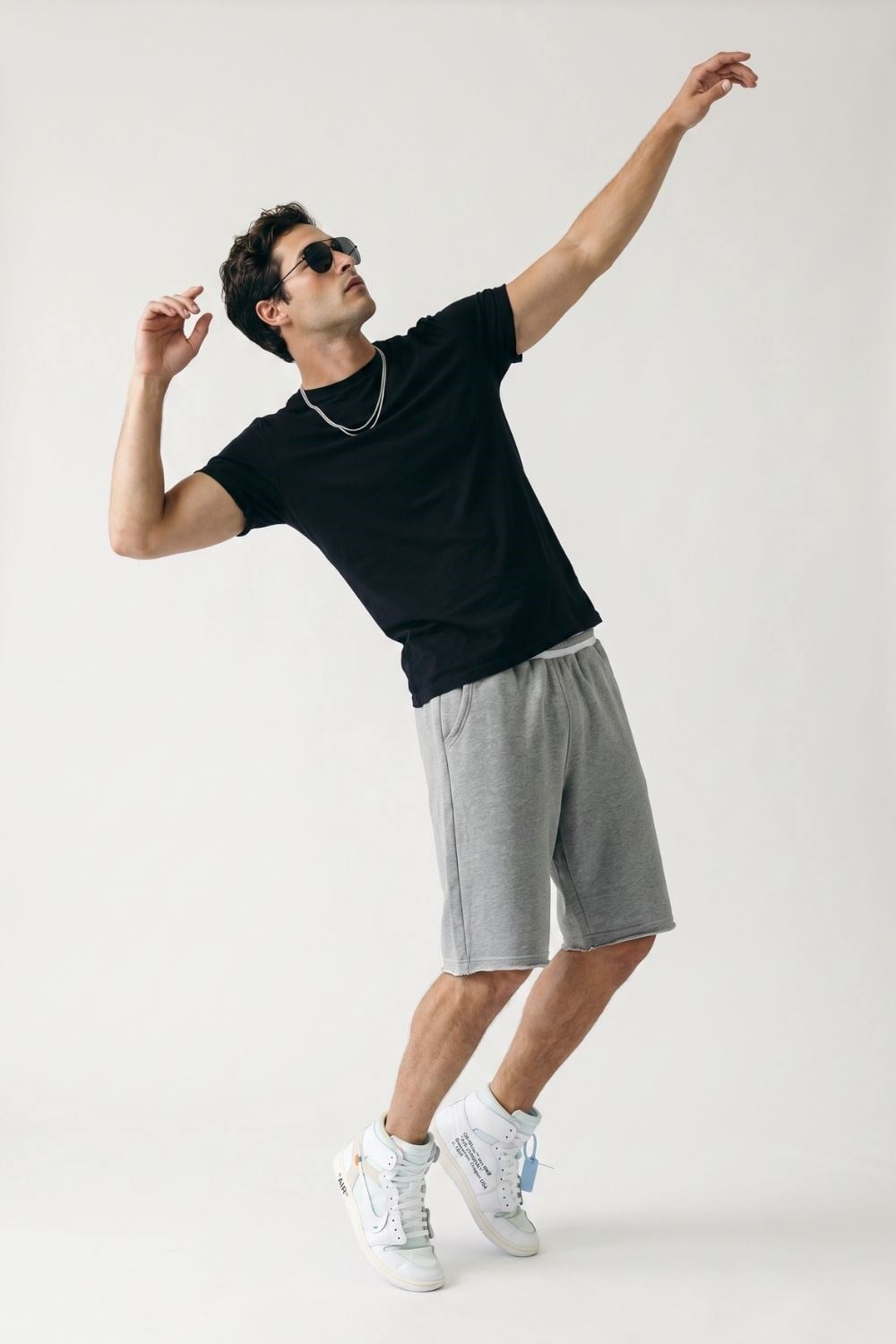 Erkek Muscle Fit Siyah T-Shirt