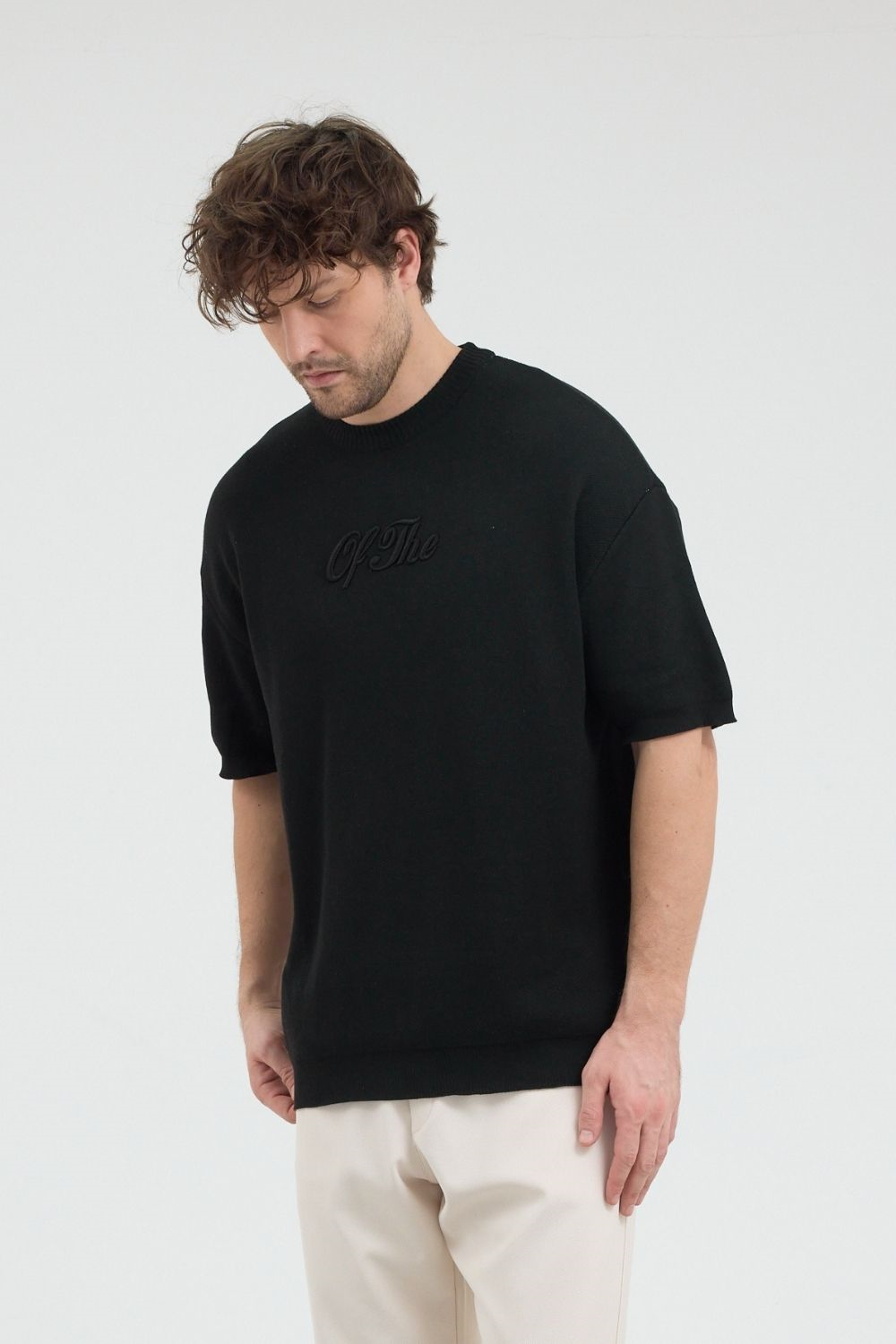 Erkek Of The Siyah Triko T-Shirt