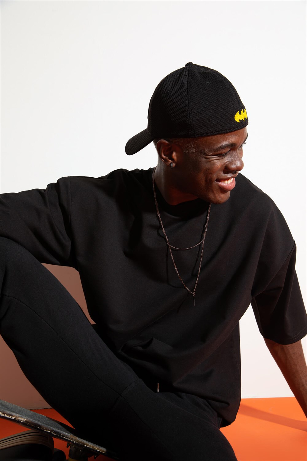 Erkek Oversize Siyah T-Shirt
