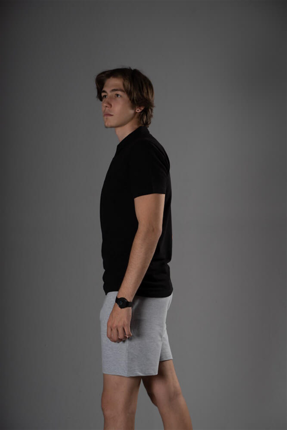 Erkek Polo Yaka Siyah T-Shirt