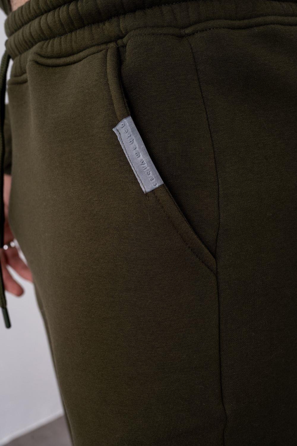 Erkek Rahat Kesim Haki Eşofman Alt