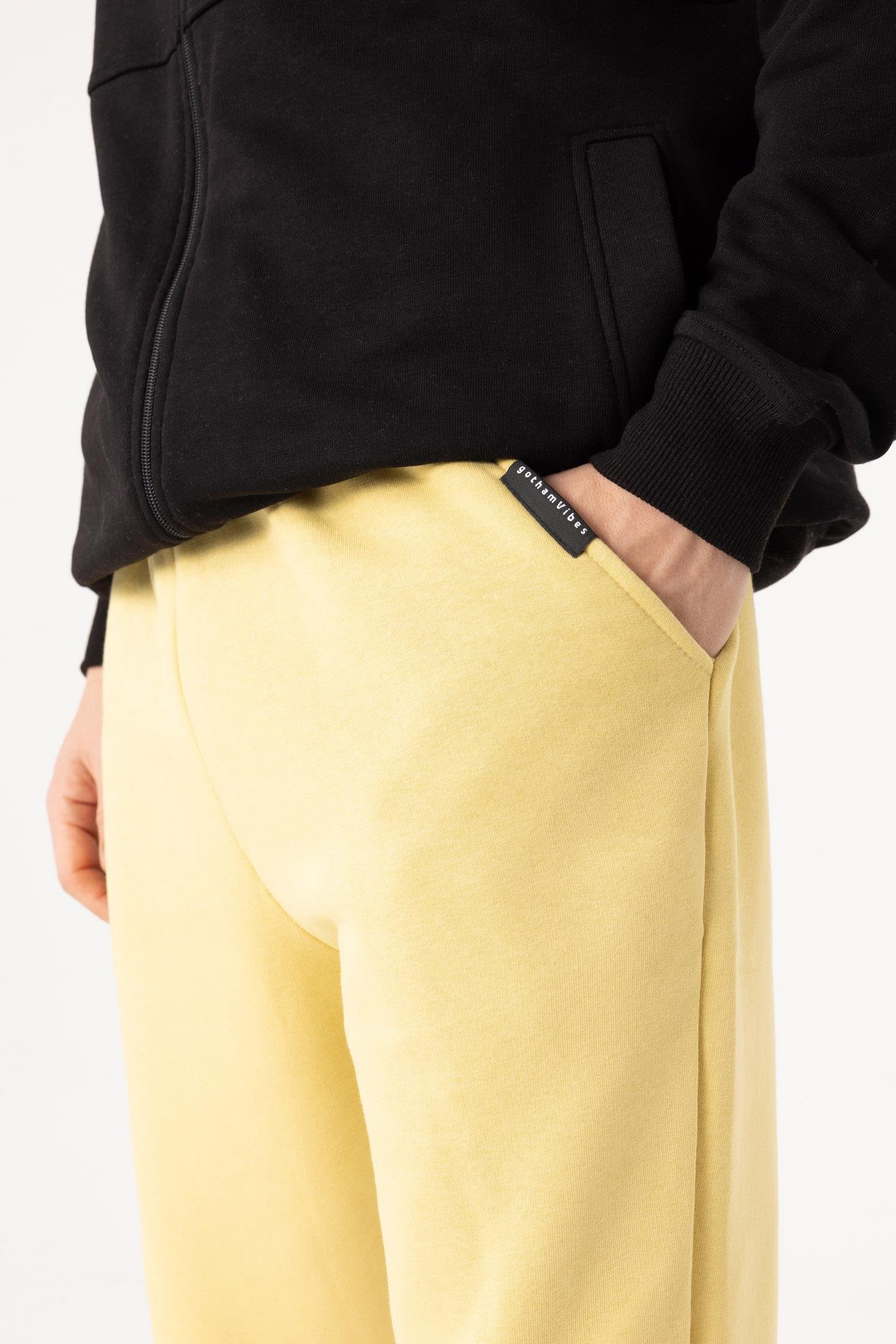 Erkek Rahat Kesim Hardal Eşofman Alt