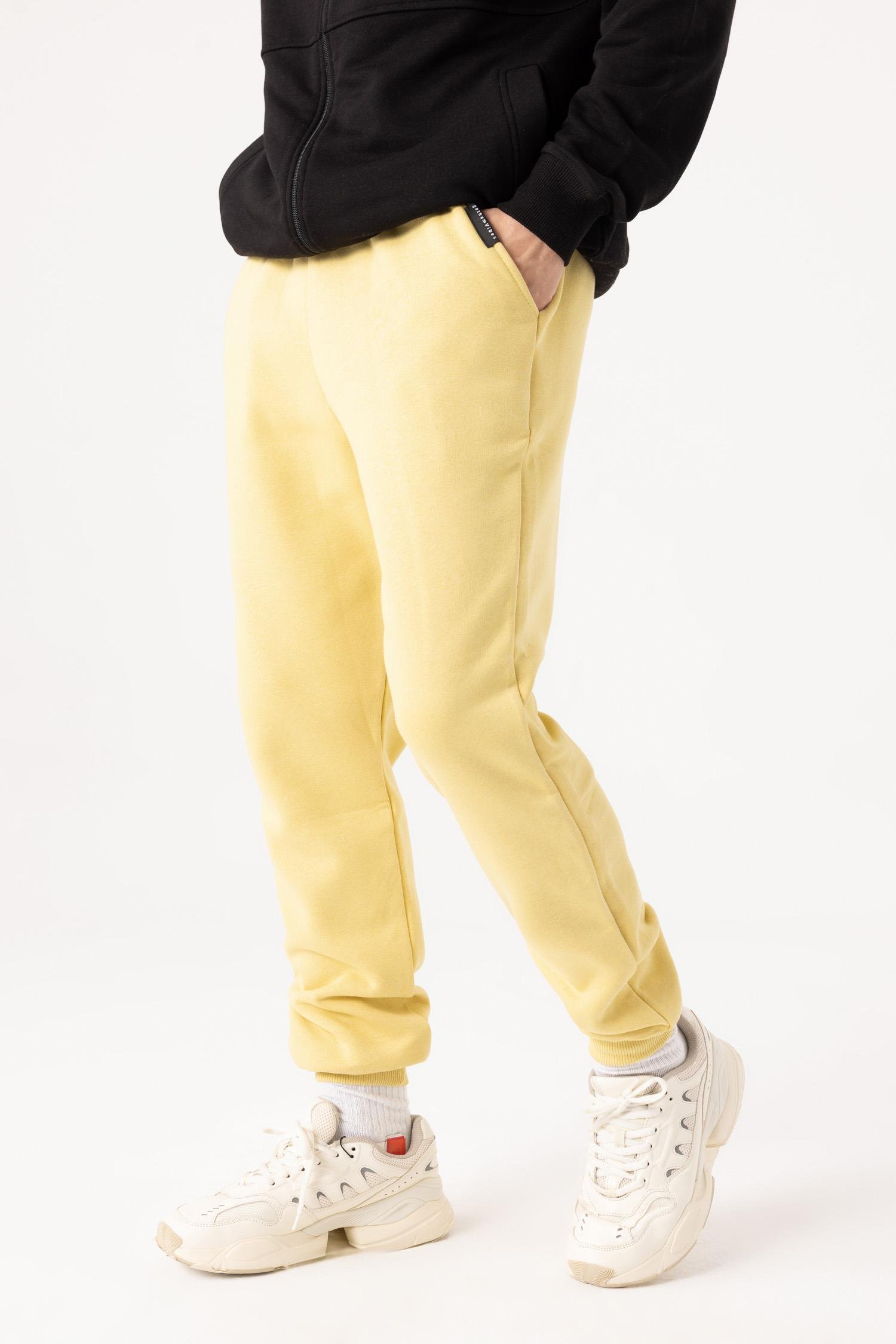 Erkek Rahat Kesim Hardal Eşofman Alt