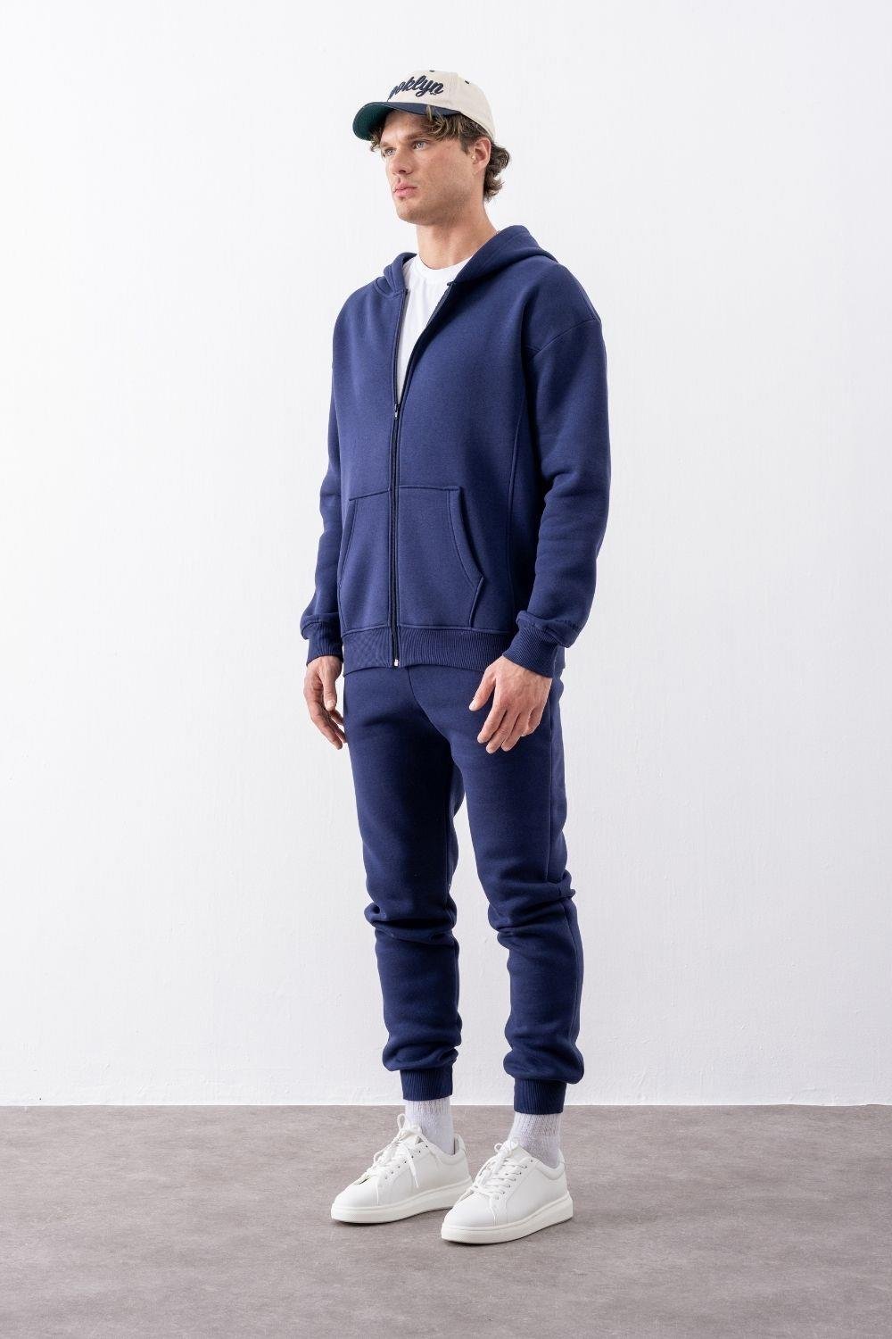 Erkek Rahat Kesim Lacivert Eşofman Alt