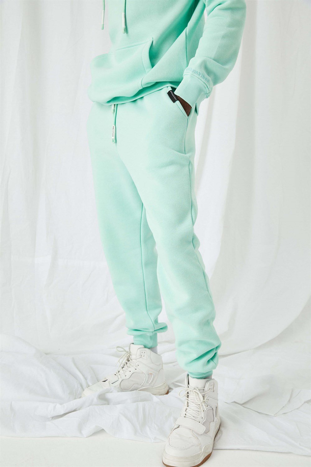 Erkek Rahat Kesim Mint Eşofman Alt