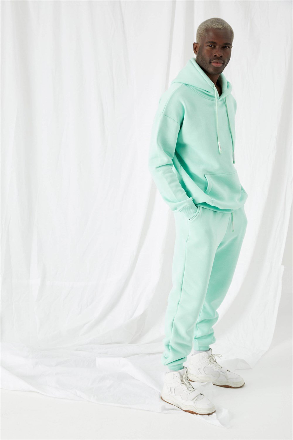 Erkek Rahat Kesim Mint Eşofman Alt