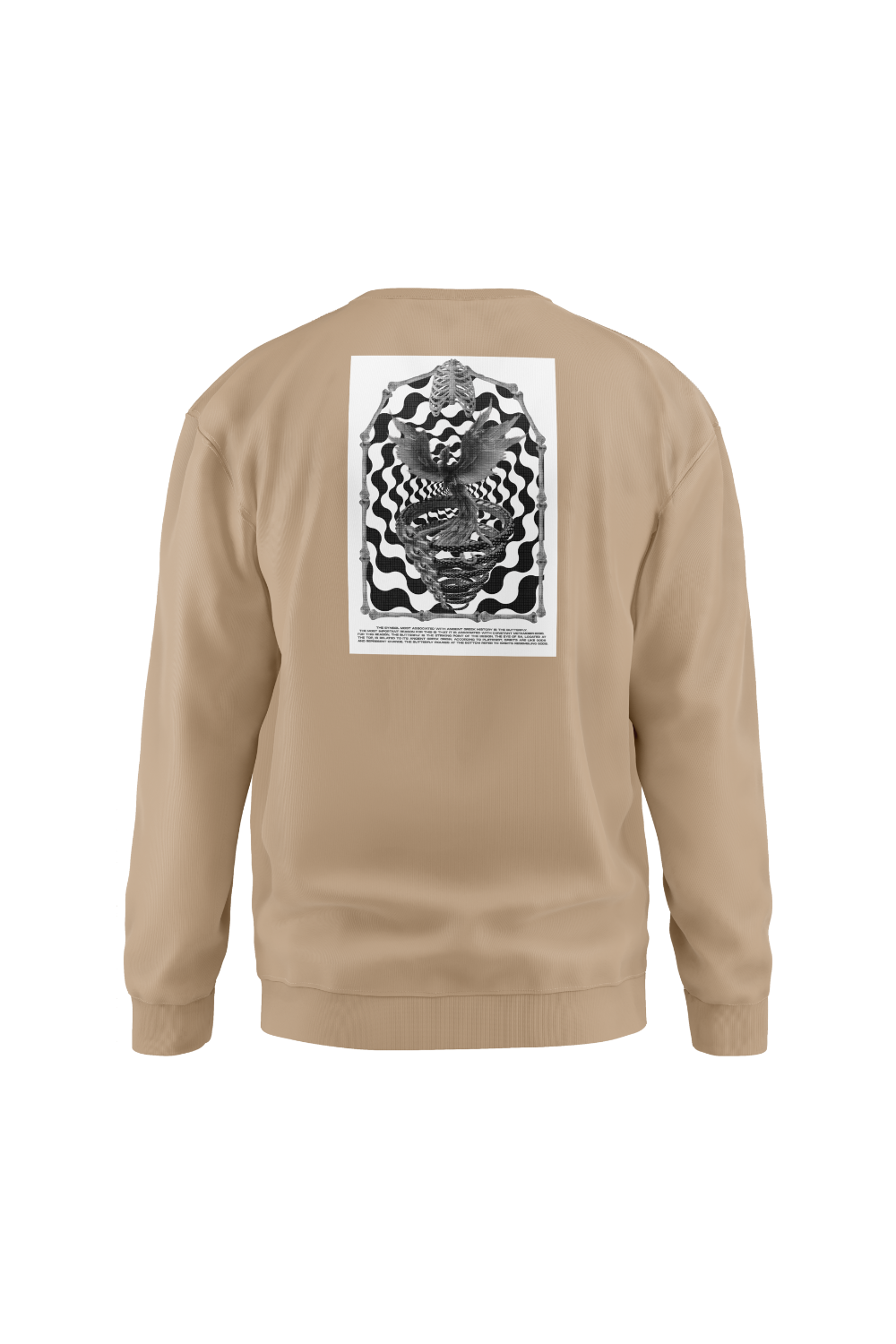 Erkek Reincarnation Oversize Bej Sweatshirt