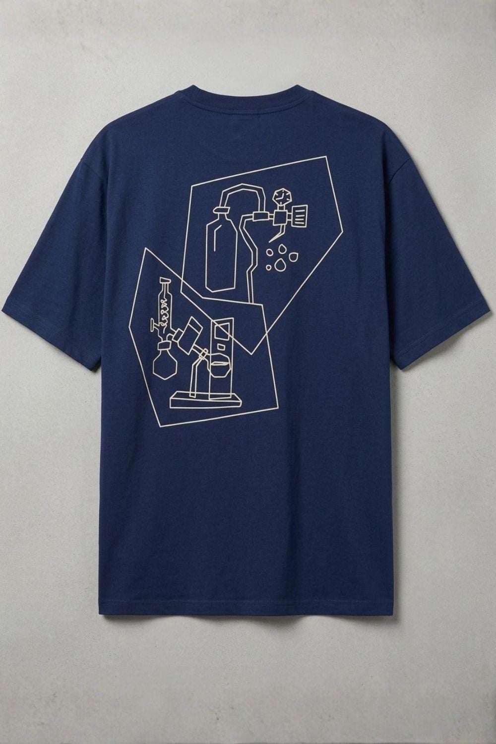 Erkek Relaxed 002 Oversize Lacivert T-Shirt