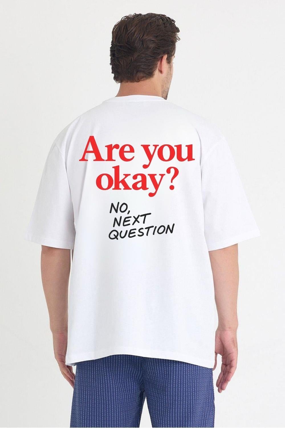 Erkek Relaxed 008 Oversize Beyaz T-Shirt