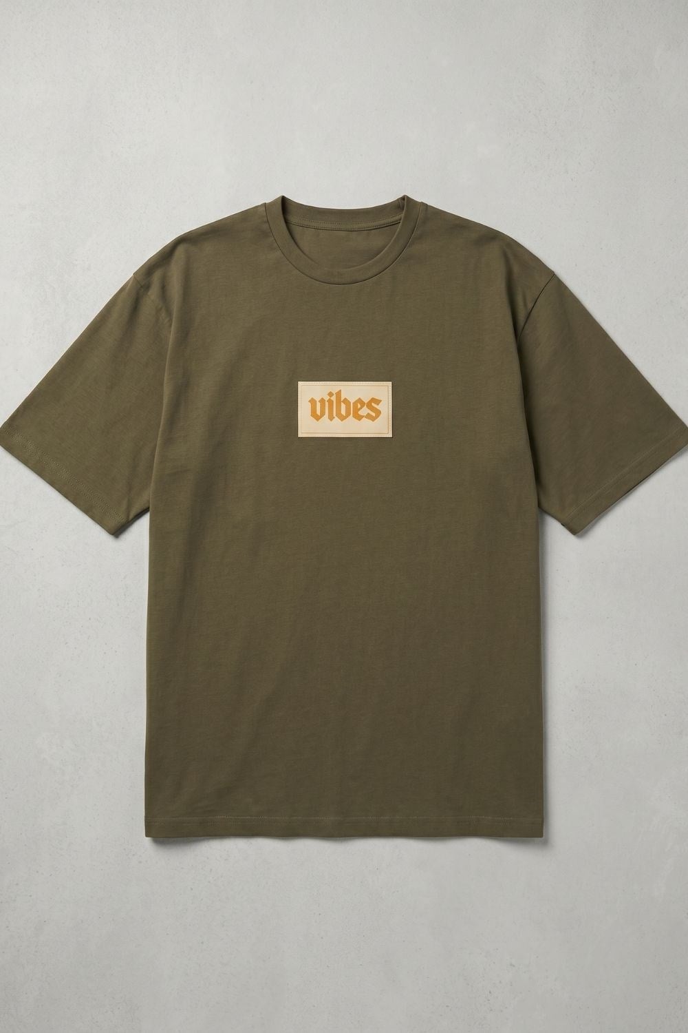 Erkek Relaxed 013 Oversize Haki T-Shirt