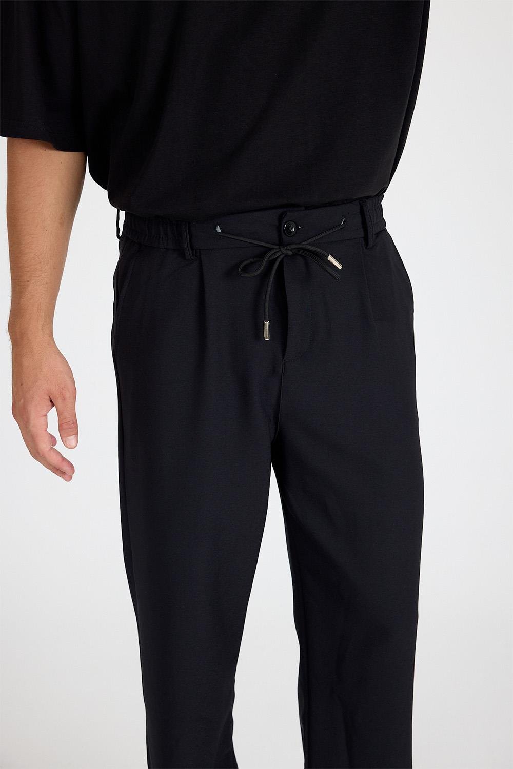 Erkek Siyah Baggy Pantolon