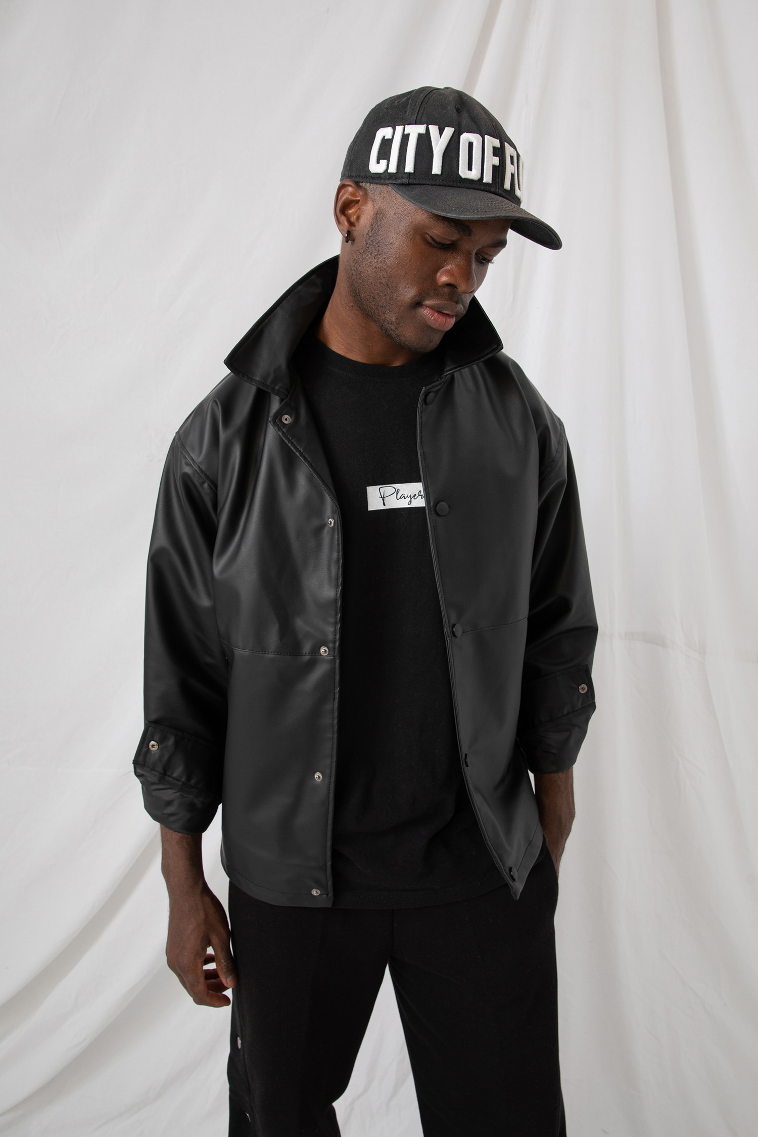 Erkek Siyah Deri Ceket