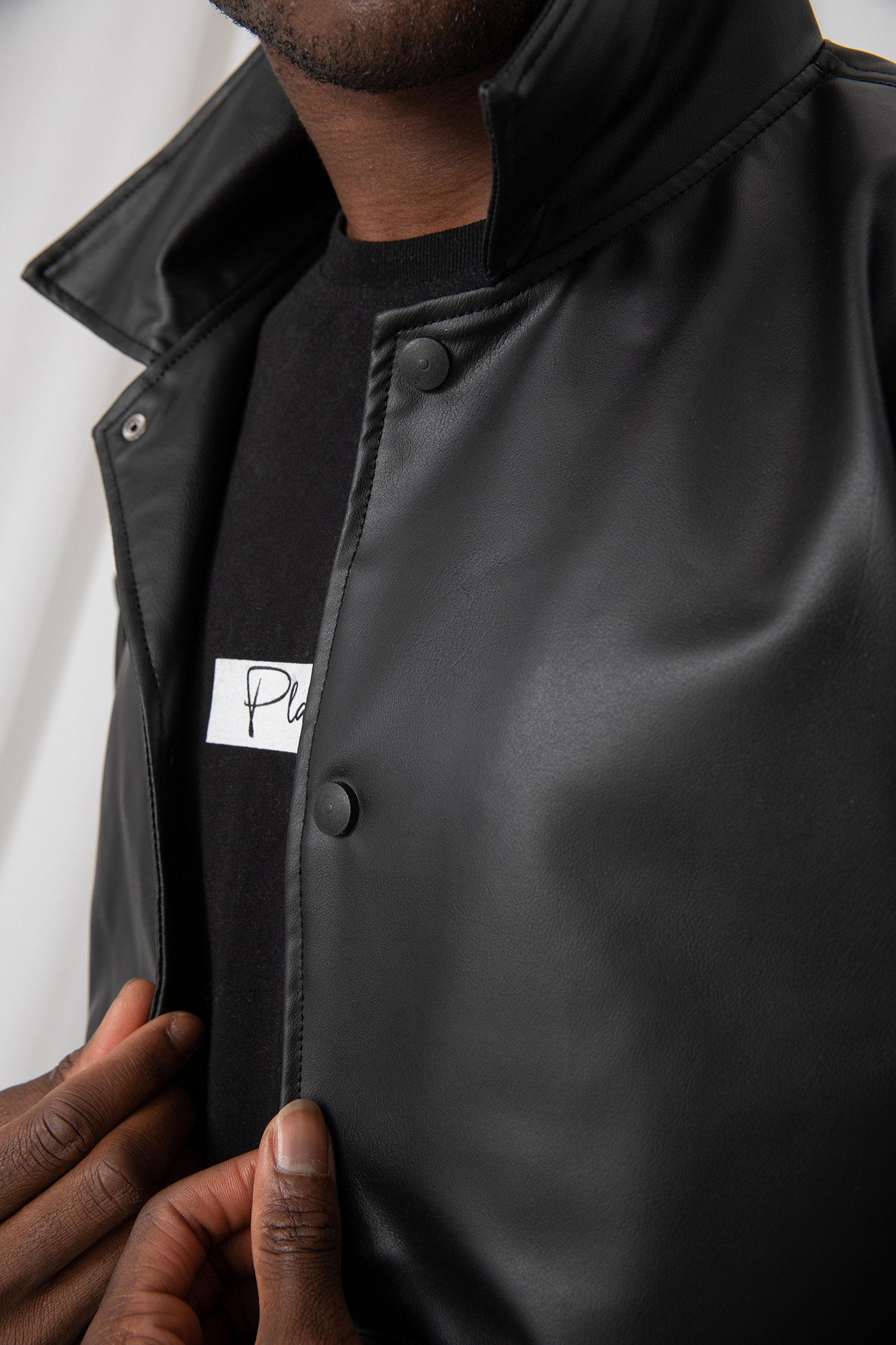 Erkek Siyah Deri Ceket