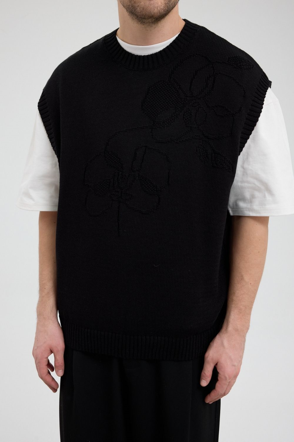 Erkek Siyah Jakarlı Süveter