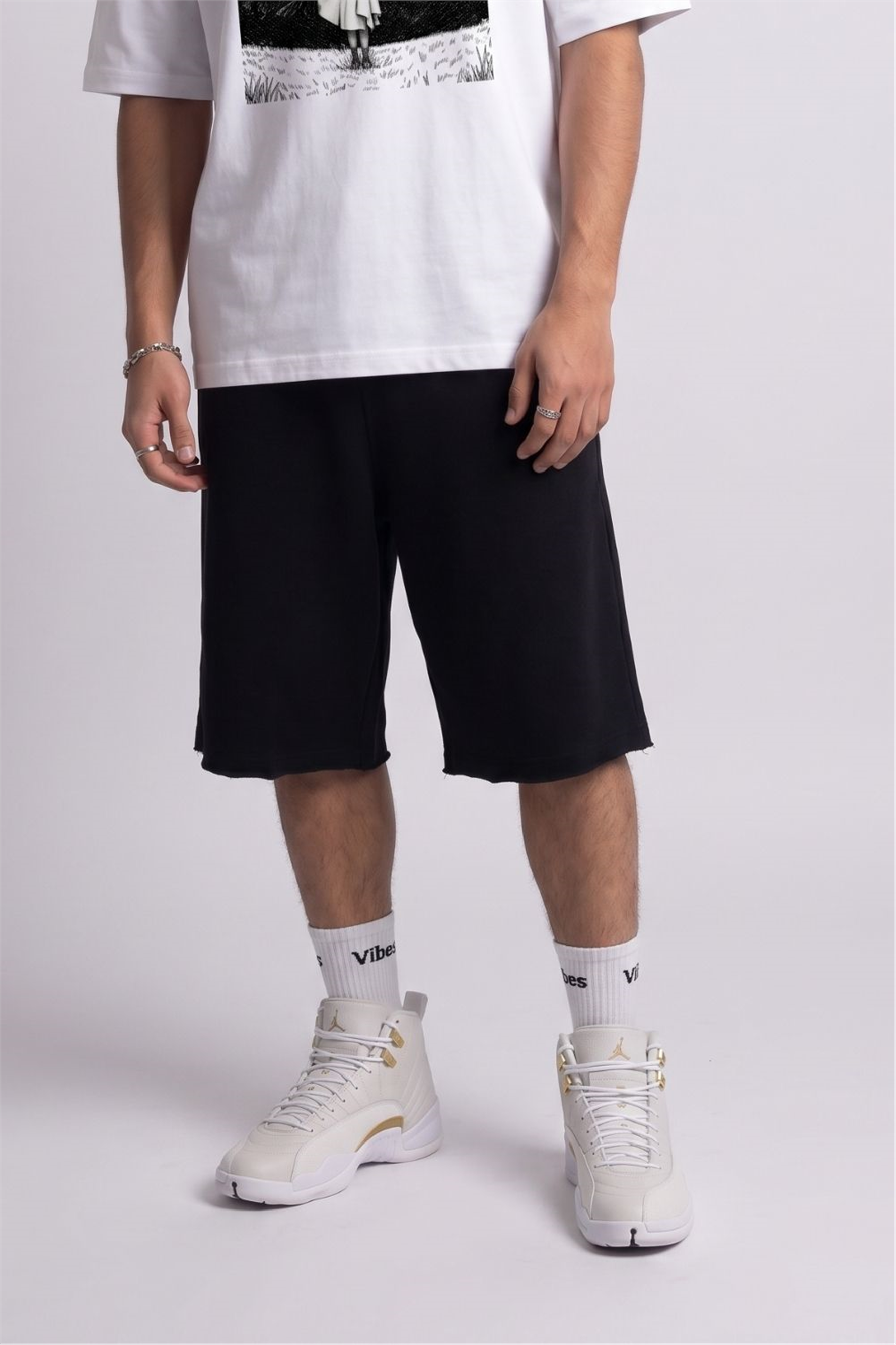Erkek Siyah Yang Jorts