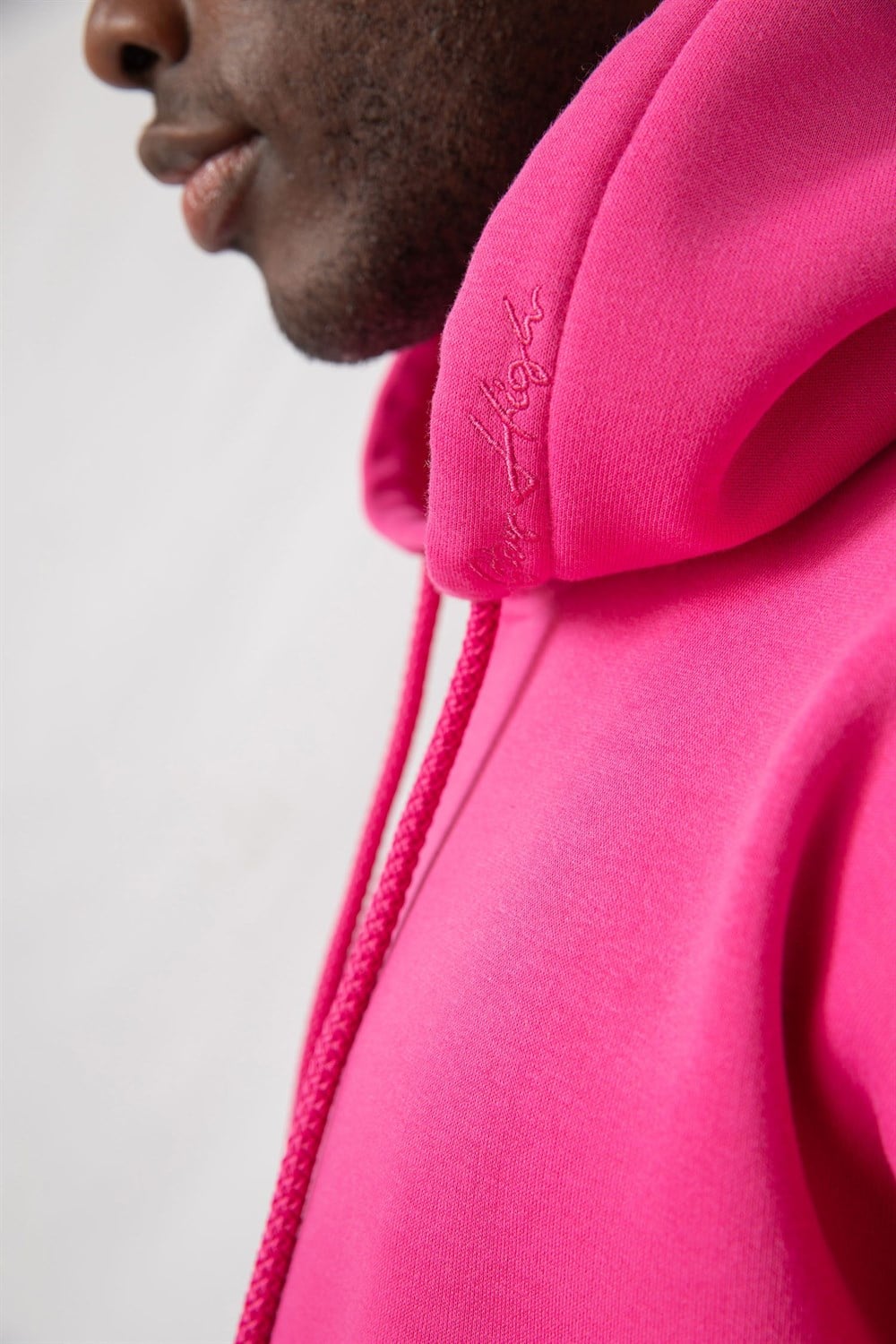 Erkek Stay Oversize Pembe Hoodie Sweatshirt