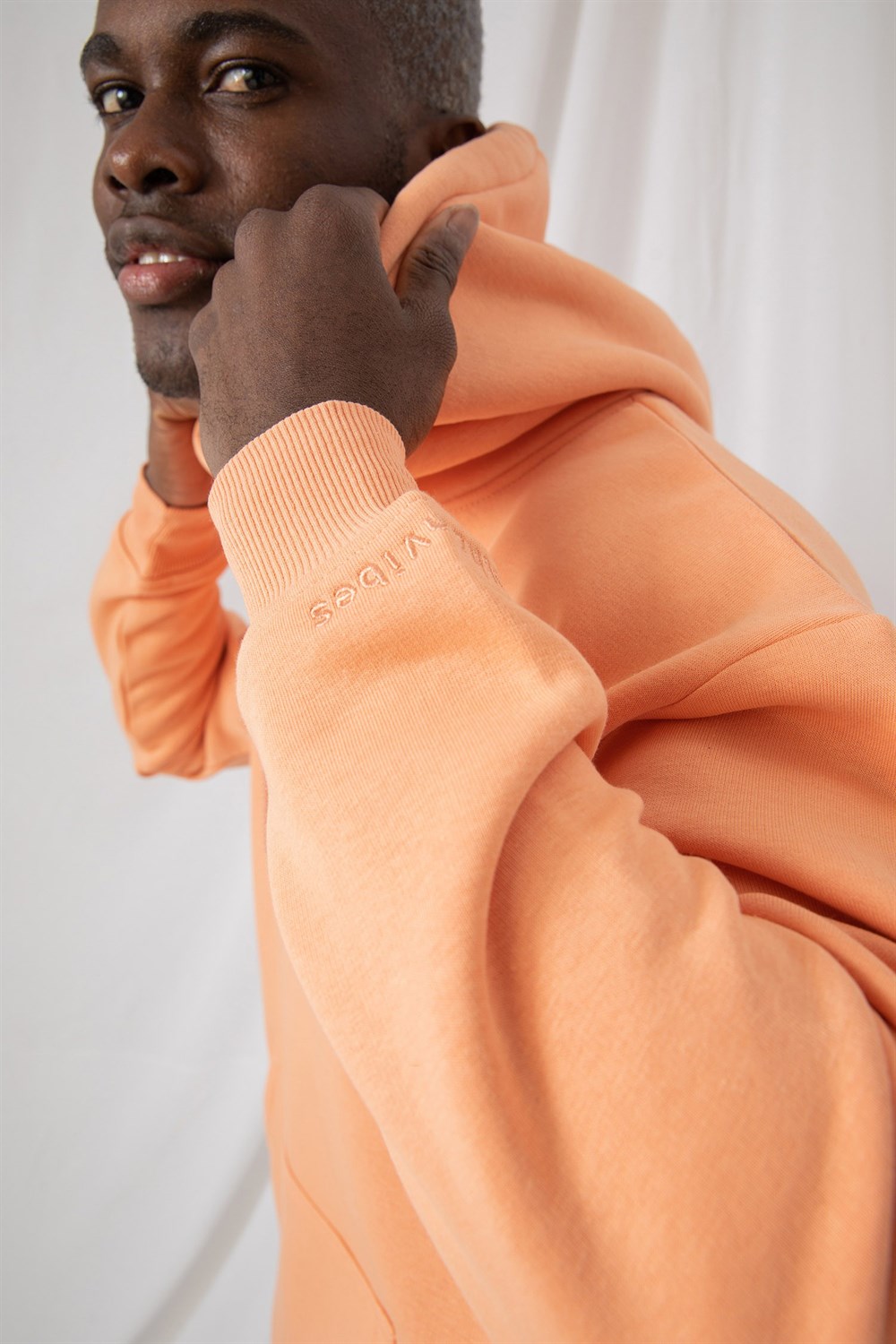 Erkek Stay Oversize Somon Hoodie Sweatshirt