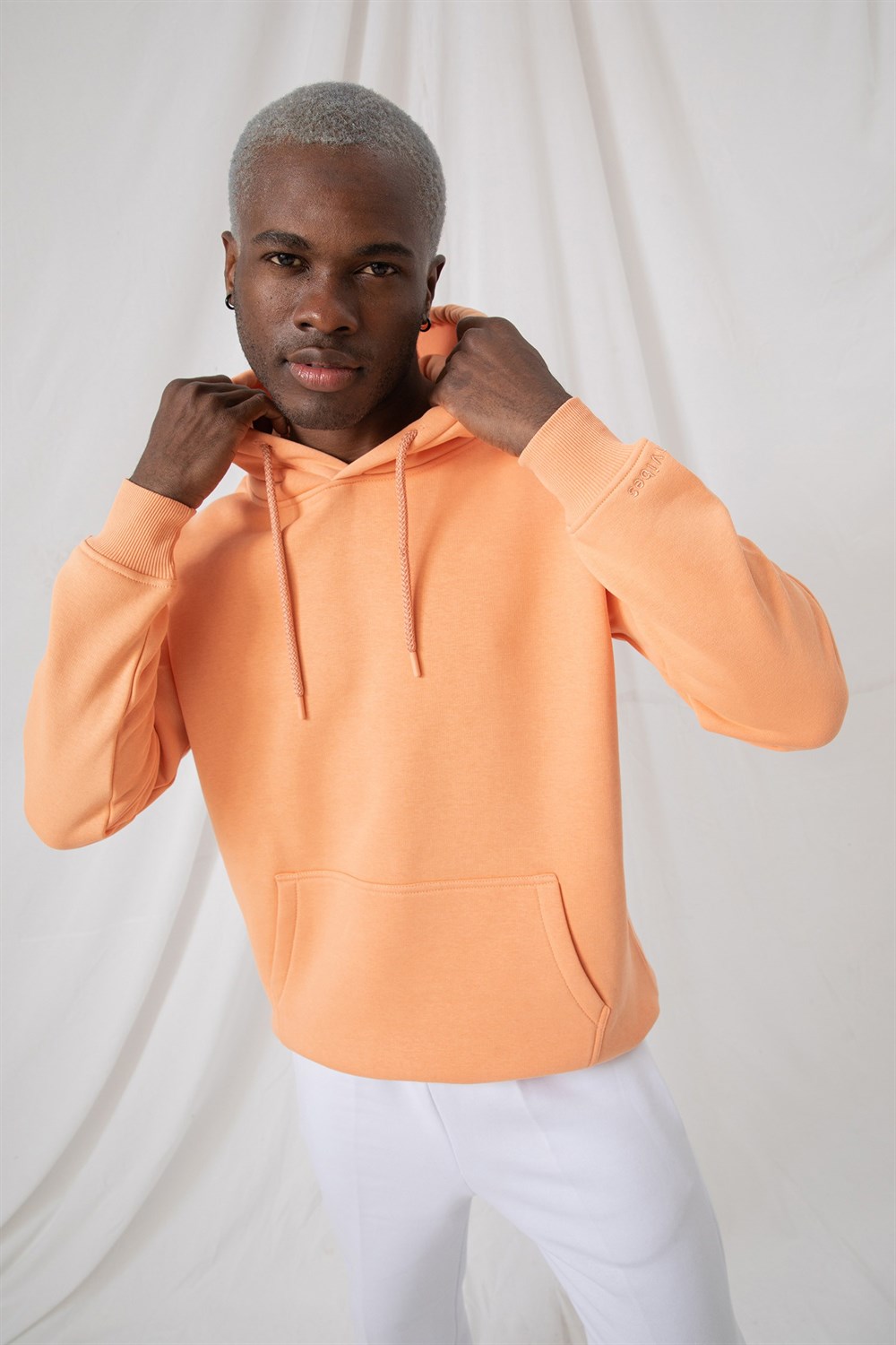 Erkek Stay Oversize Somon Hoodie Sweatshirt