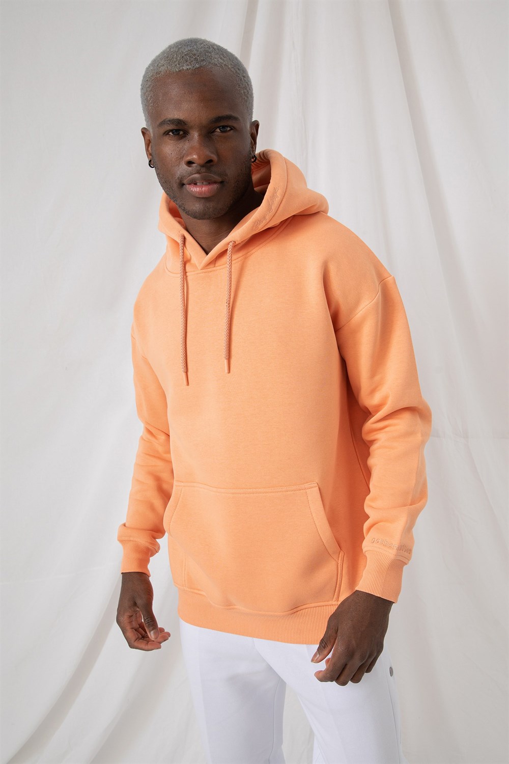 Erkek Stay Oversize Somon Hoodie Sweatshirt
