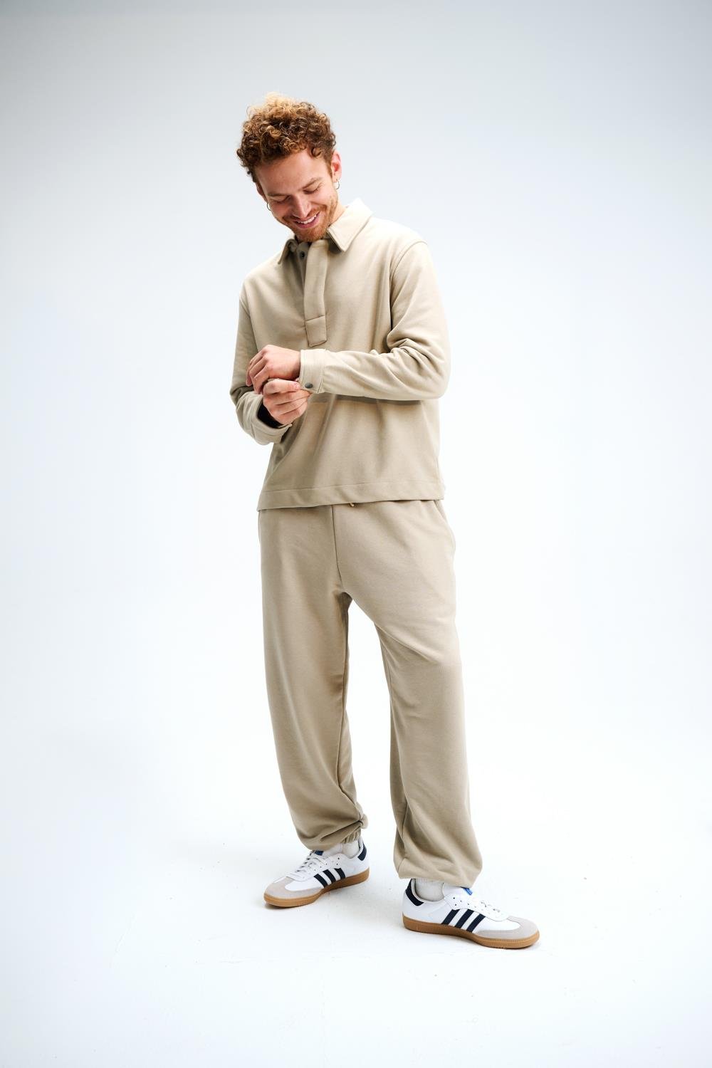 Erkek Timeless Jogger Vizon Eşofman Altı