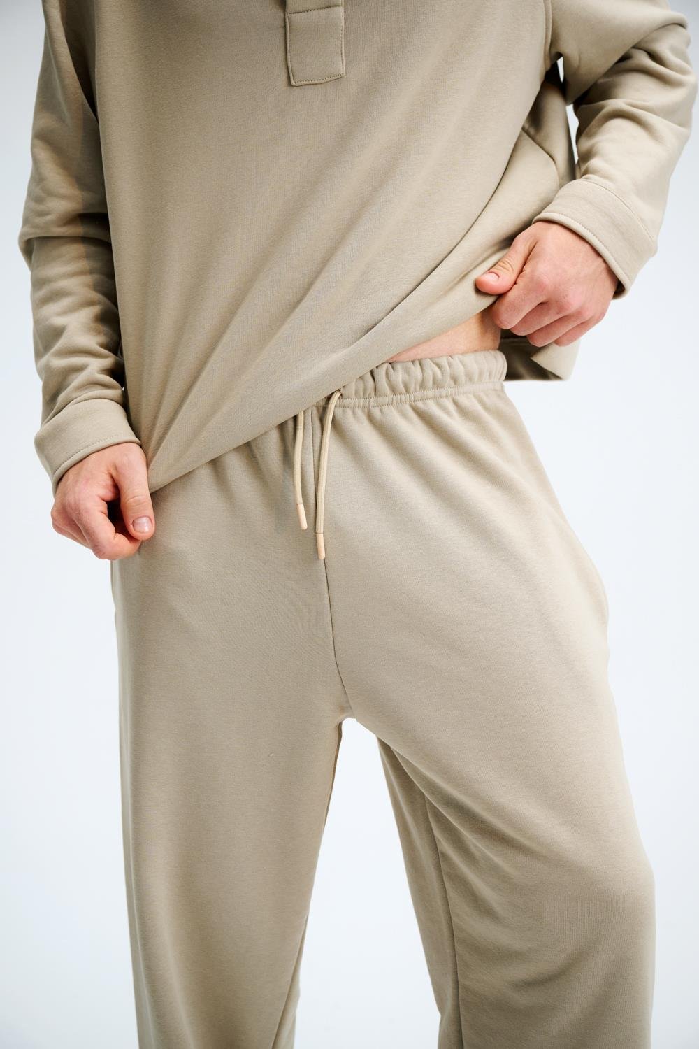 Erkek Timeless Jogger Vizon Eşofman Altı