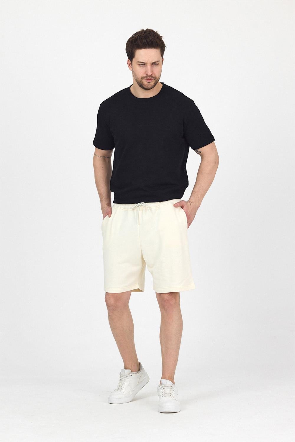Erkek Timeless Krem Şort
