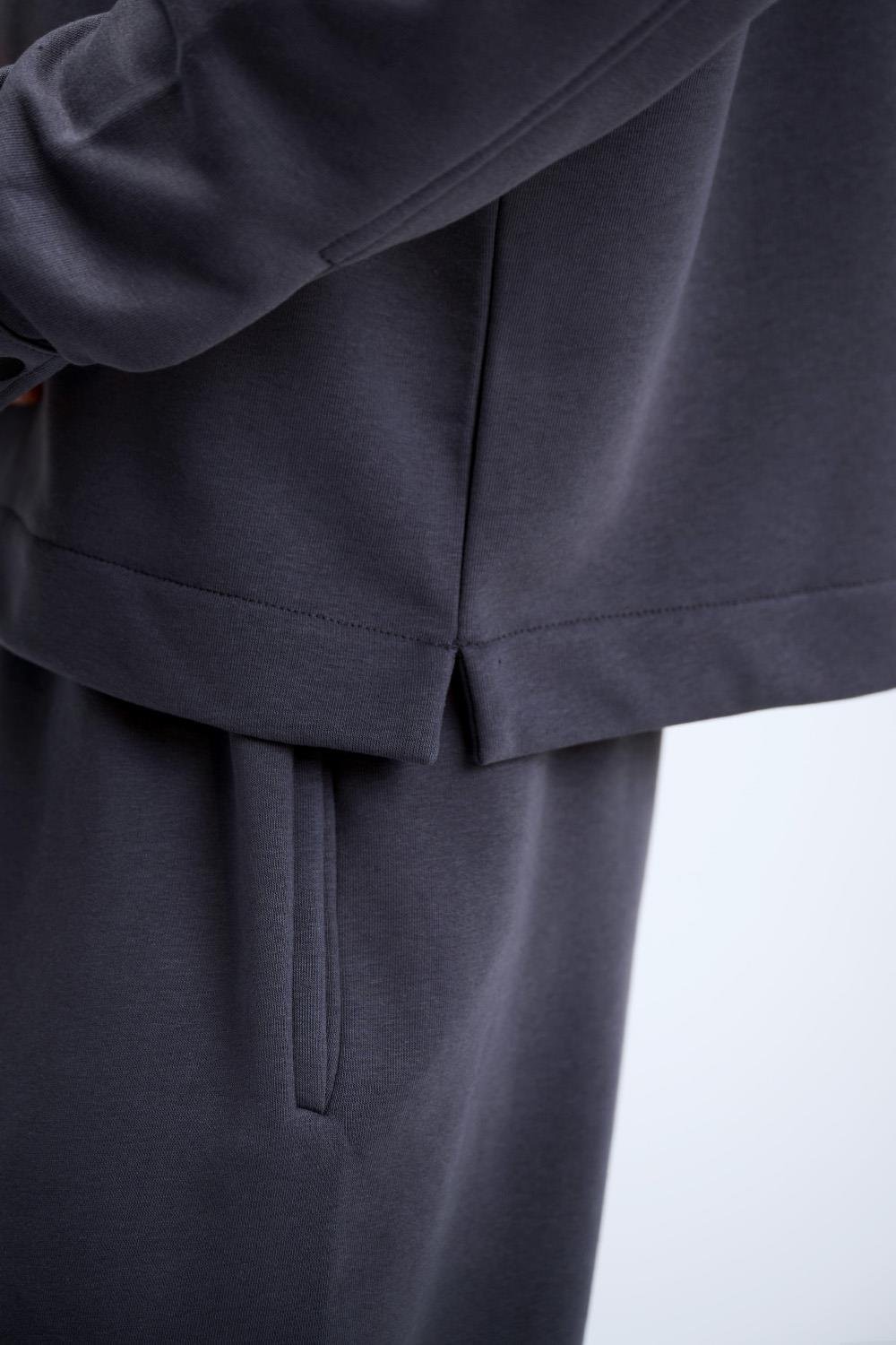 Erkek Timeless Polo Yaka Antrasit Sweatshirt