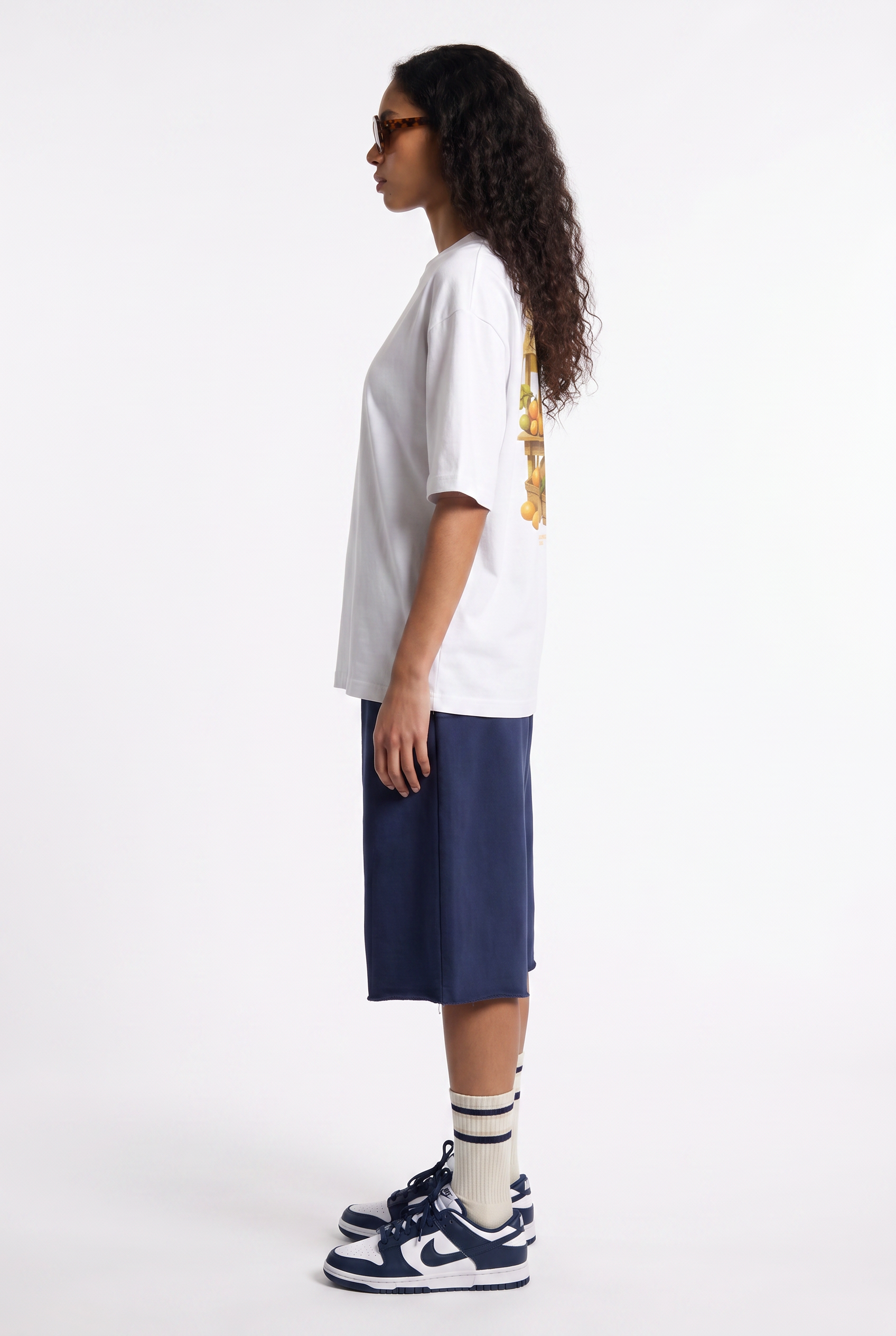 Kadın Amalfi Oversize Beyaz T-Shirt