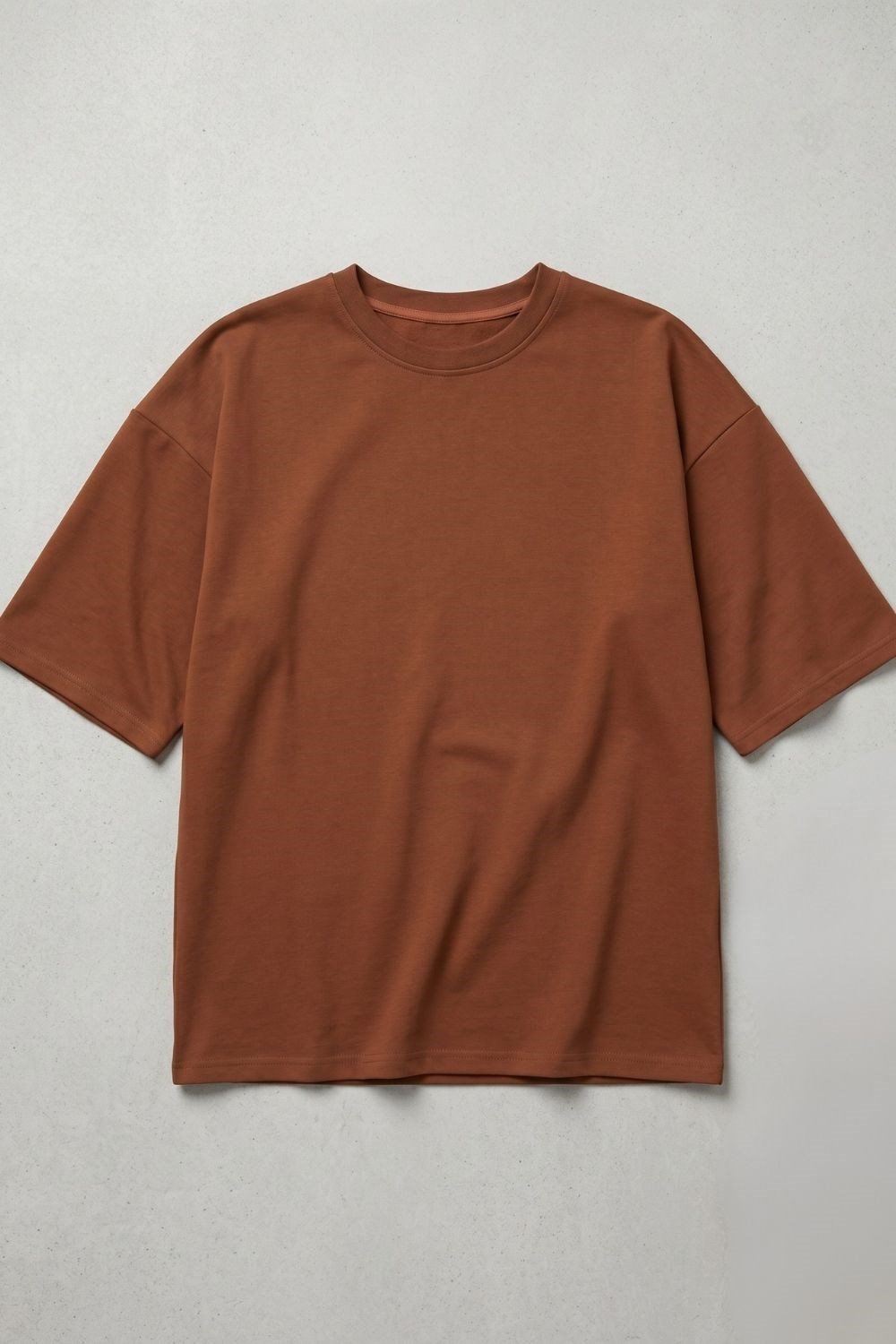 Kadın Base Oversize  Kiremit T-Shirt