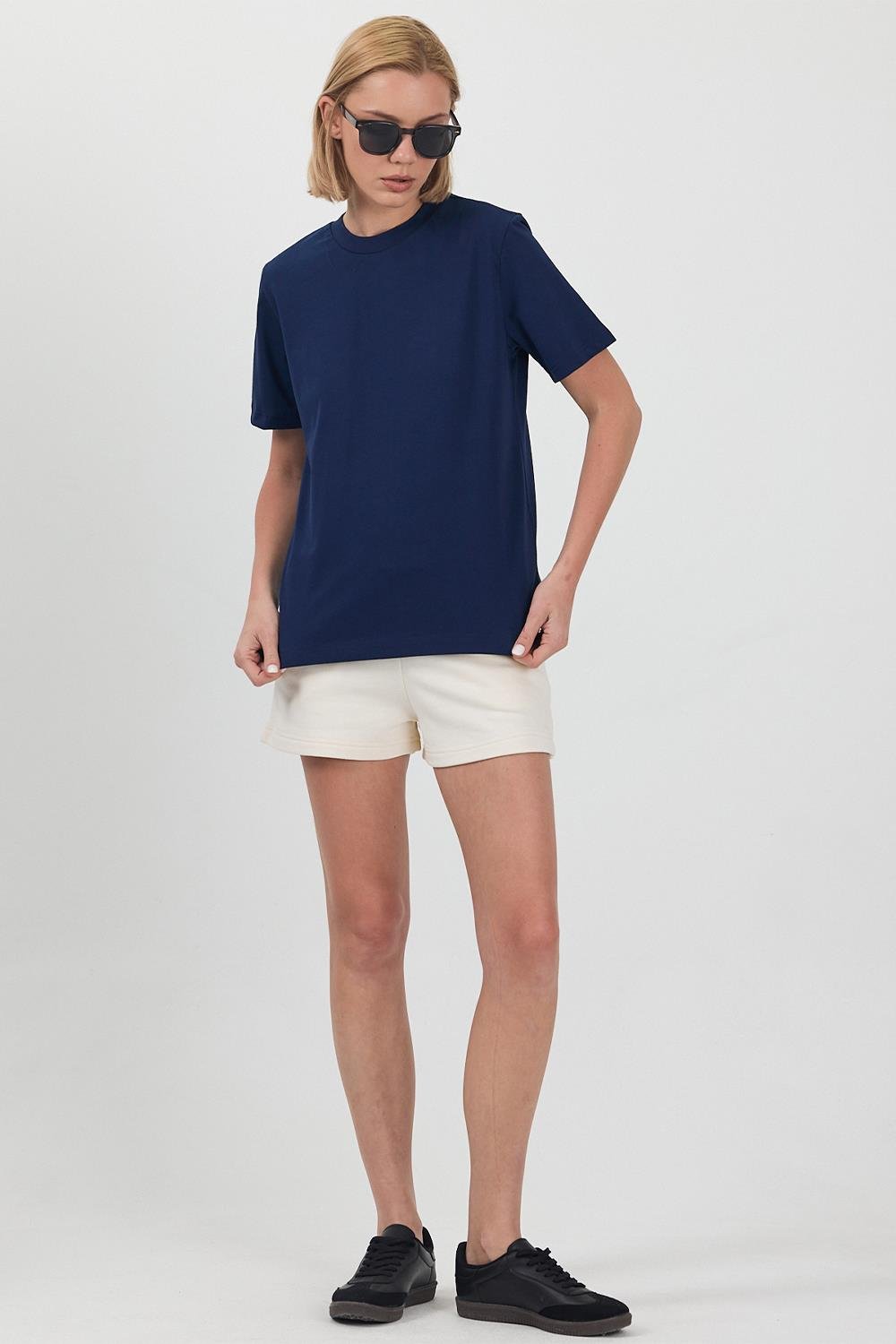 Kadın Basic Lacivert T-Shirt