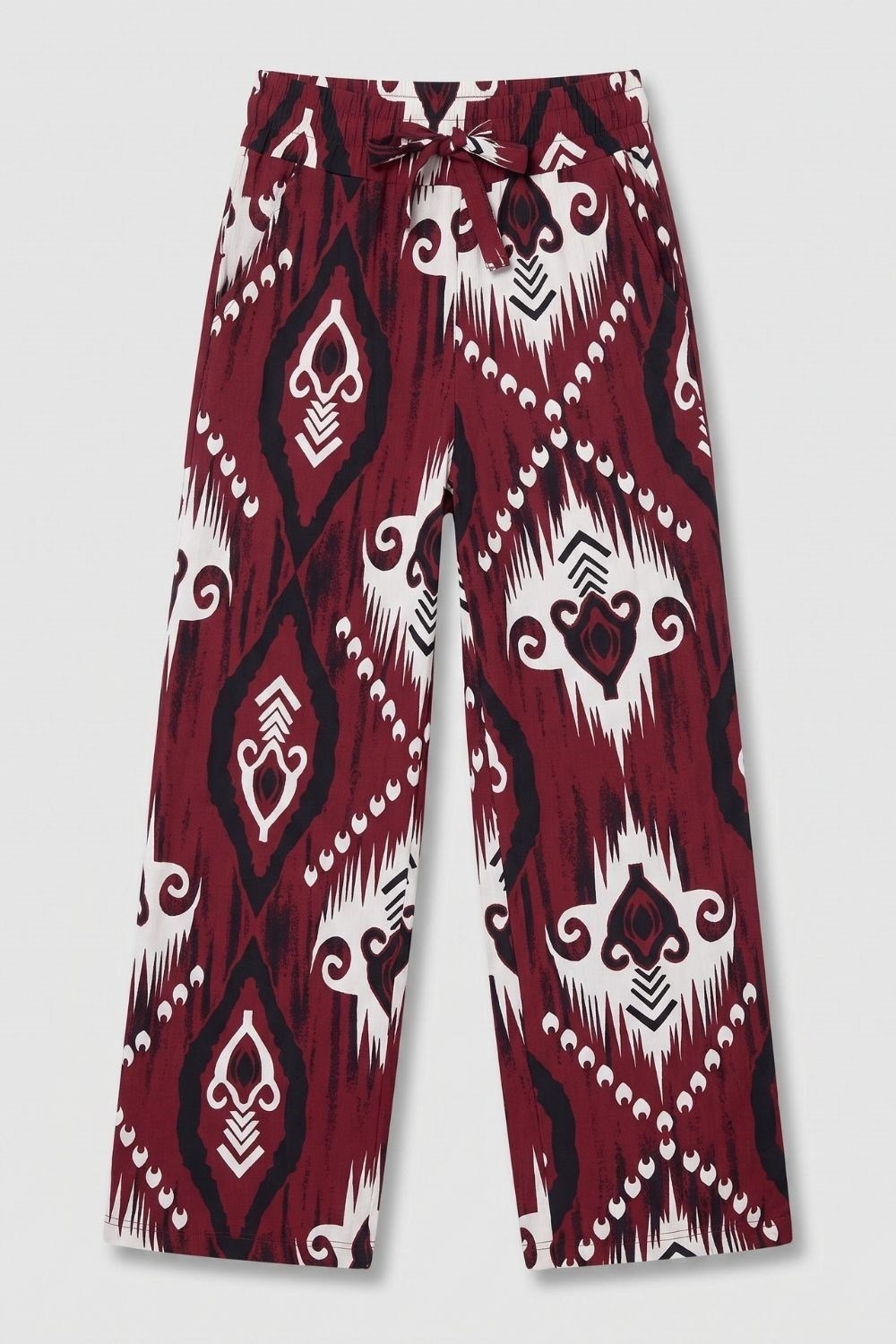 Kadın Bürümcük Bordo Pantolon