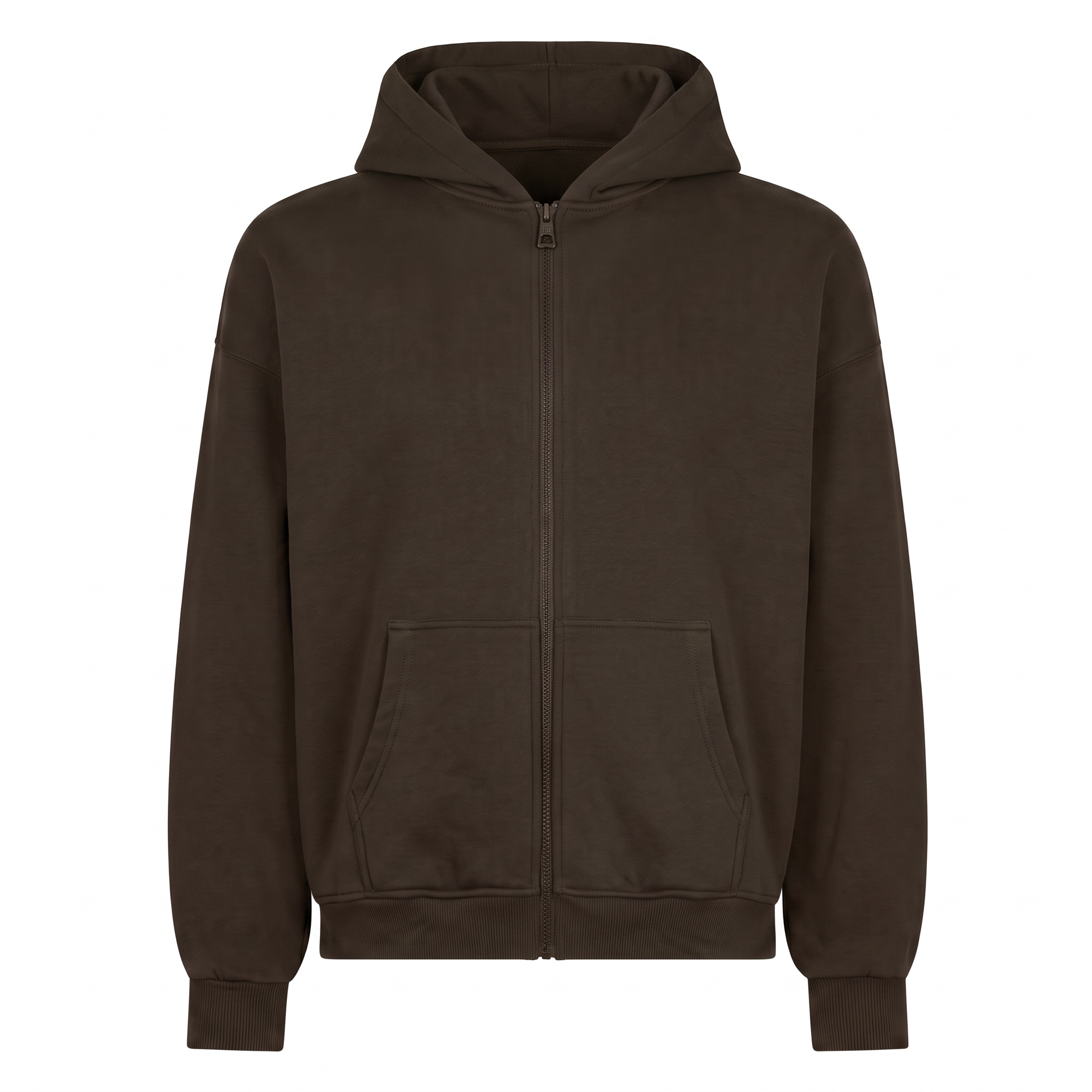 Kadın Chill Oversize Haki Zip Sweatshirt