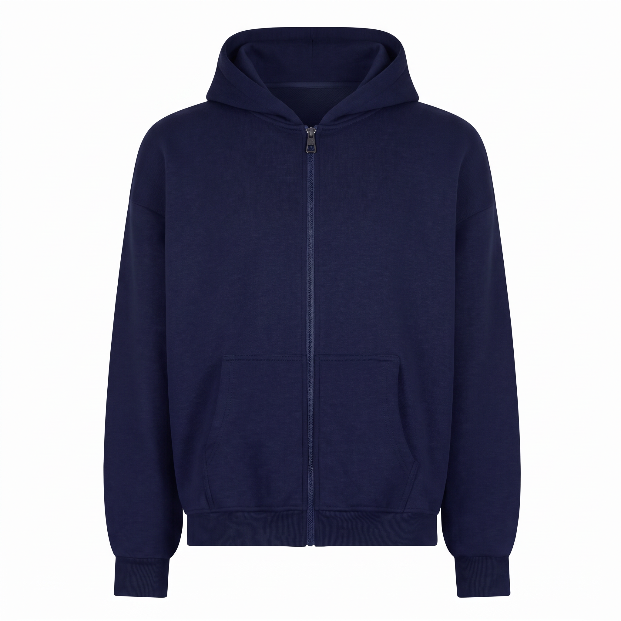 Kadın Chill Oversize Lacivert Zip Sweatshirt