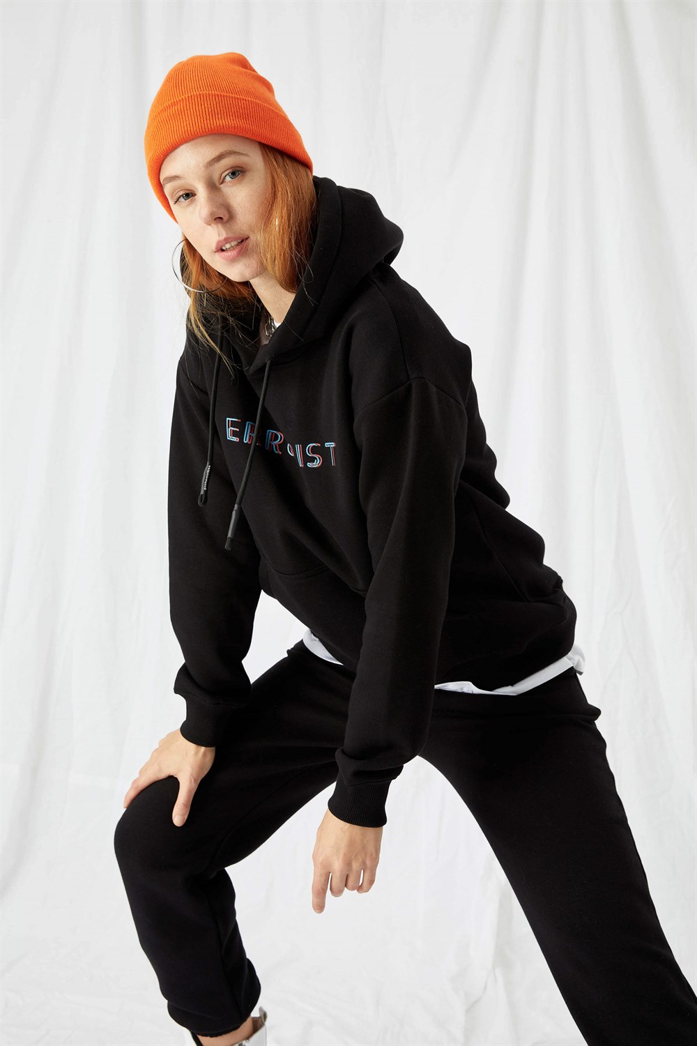 Kadın Errorist Hoodie Sweatshirt