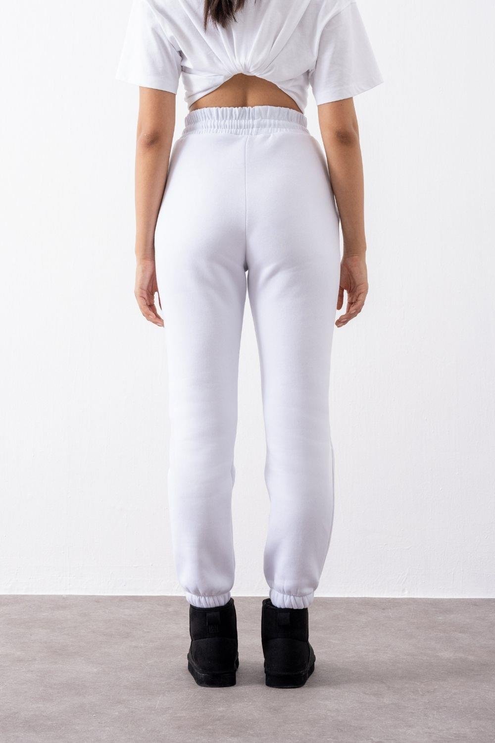 Kadın Jogger Beyaz Eşofman Altı