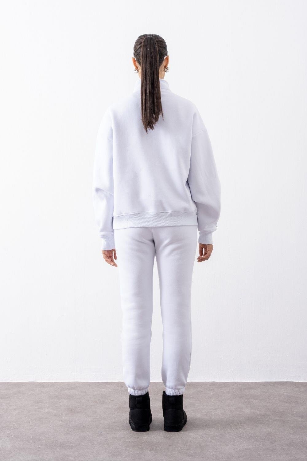 Kadın Jogger Beyaz Eşofman Altı