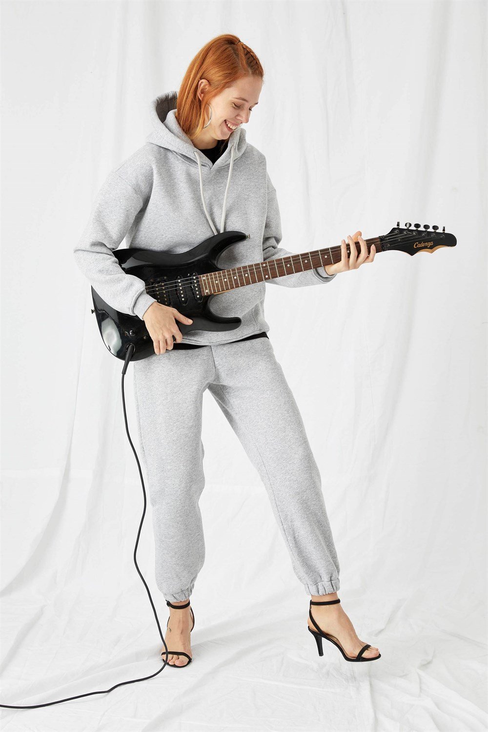 Kadın Jogger Gri Eşofman Altı